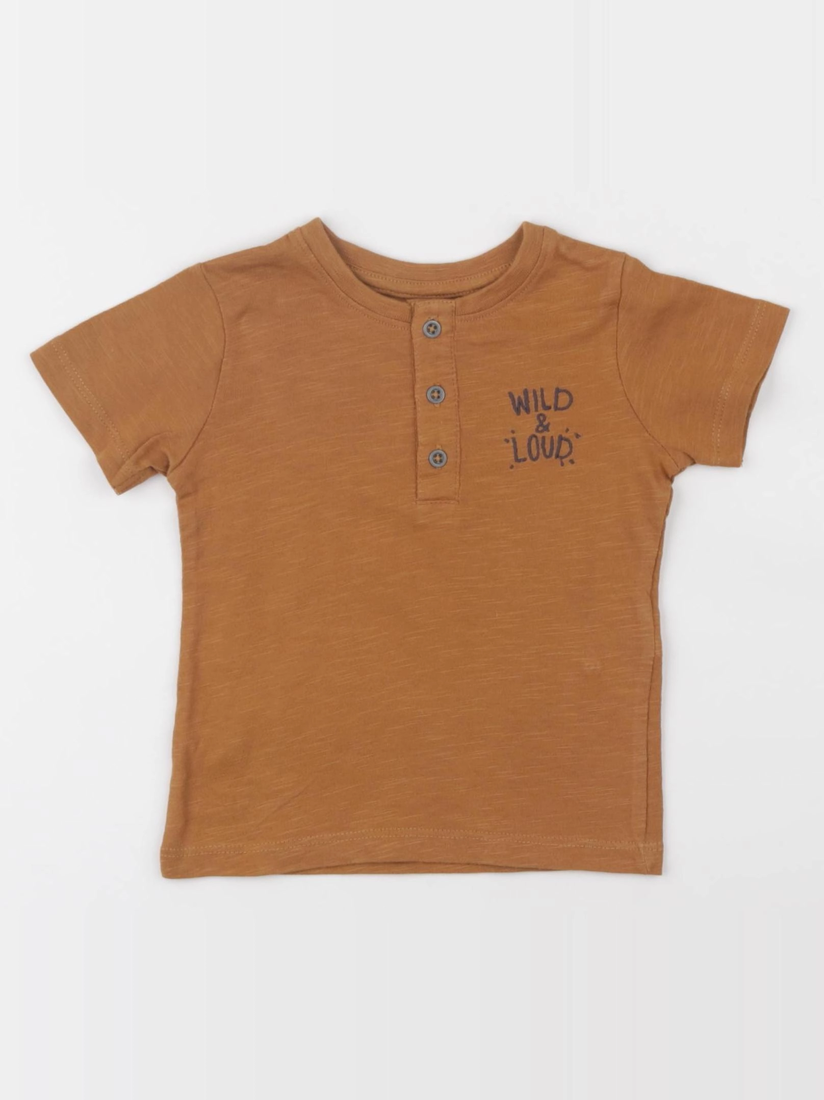 Vertbaudet - tee-shirt marron - 9 mois