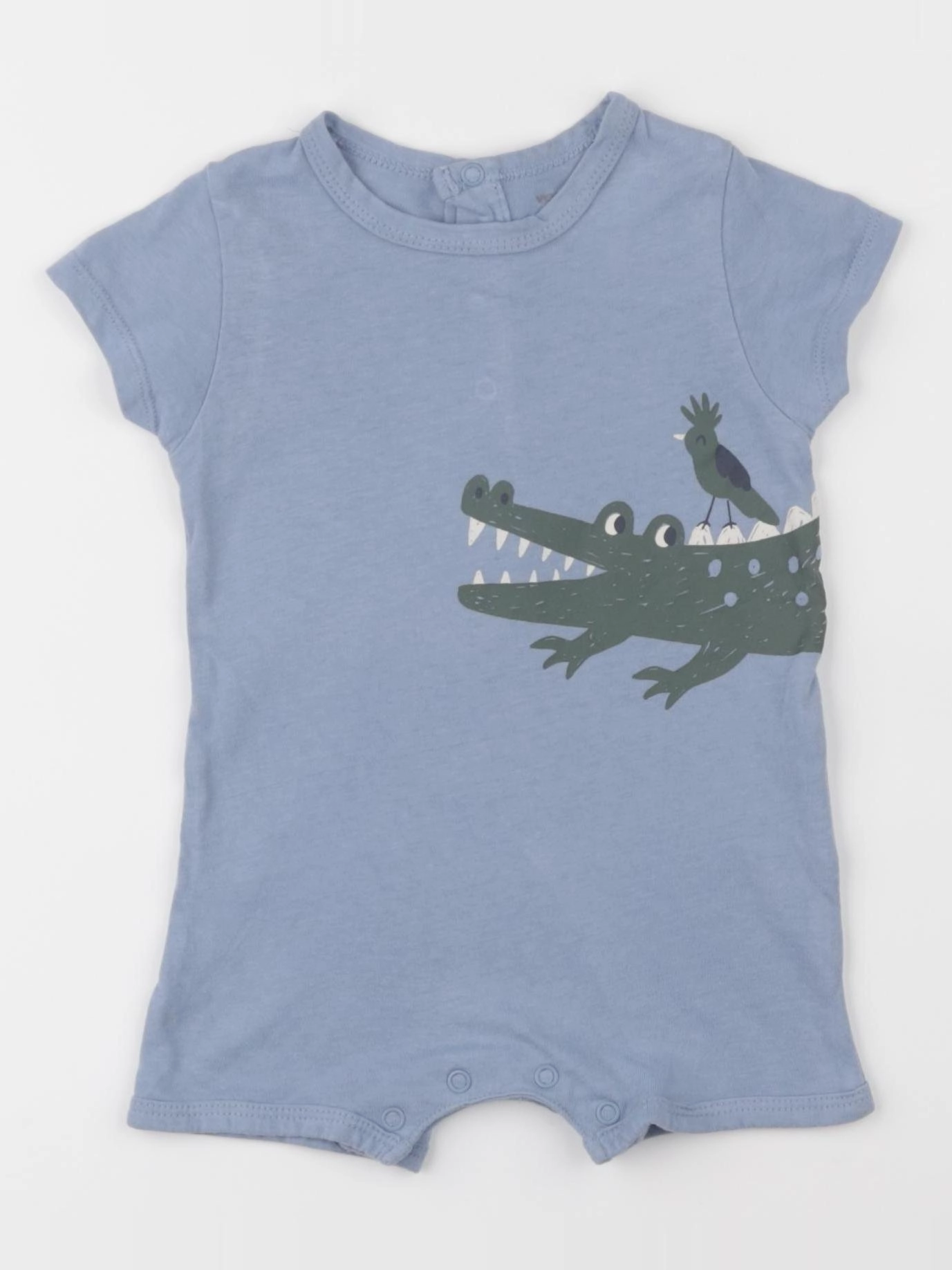 Vertbaudet - pyjama coton bleu - 6 mois