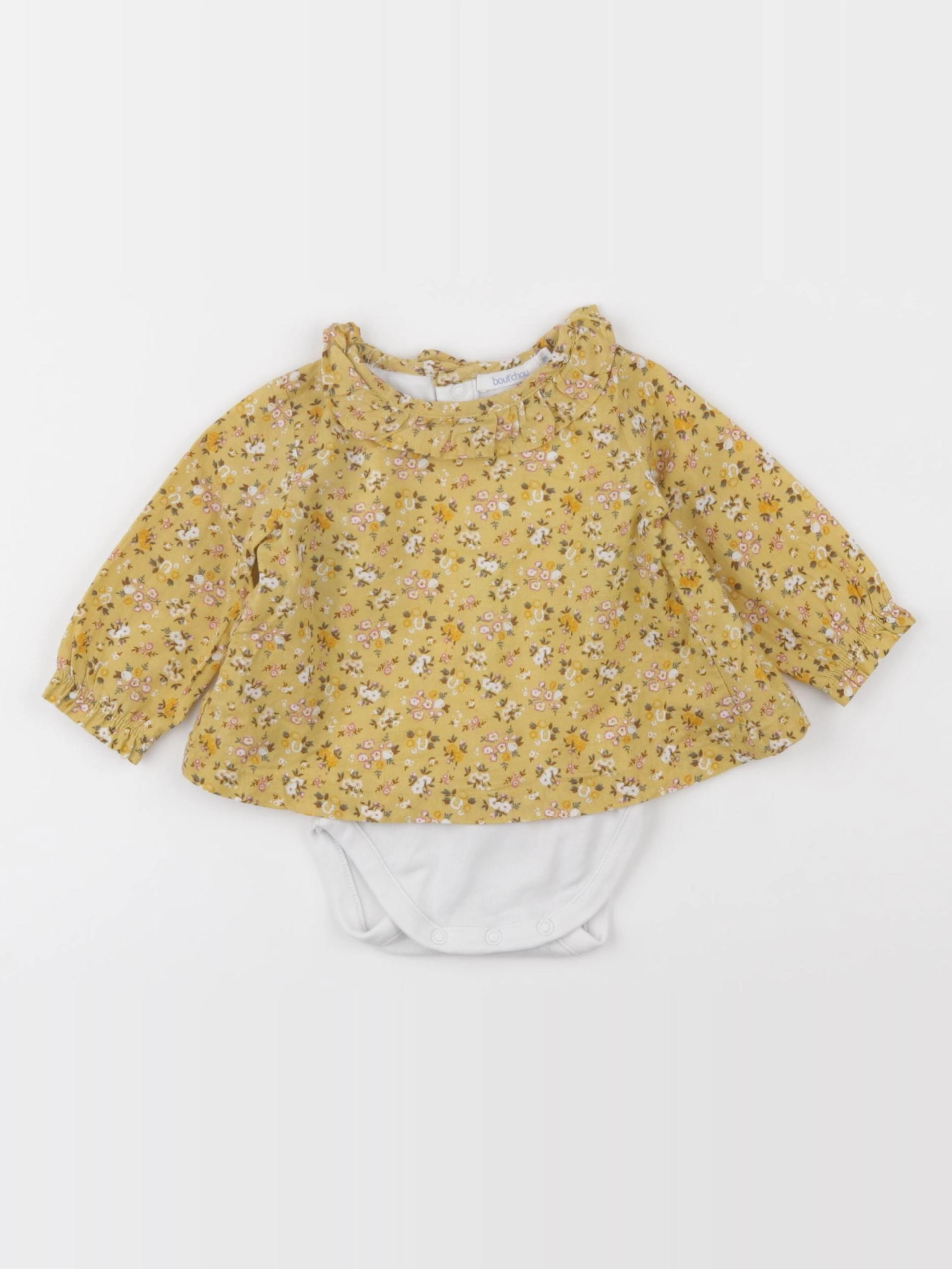 Boutchou - body blouse jaune - 1 mois