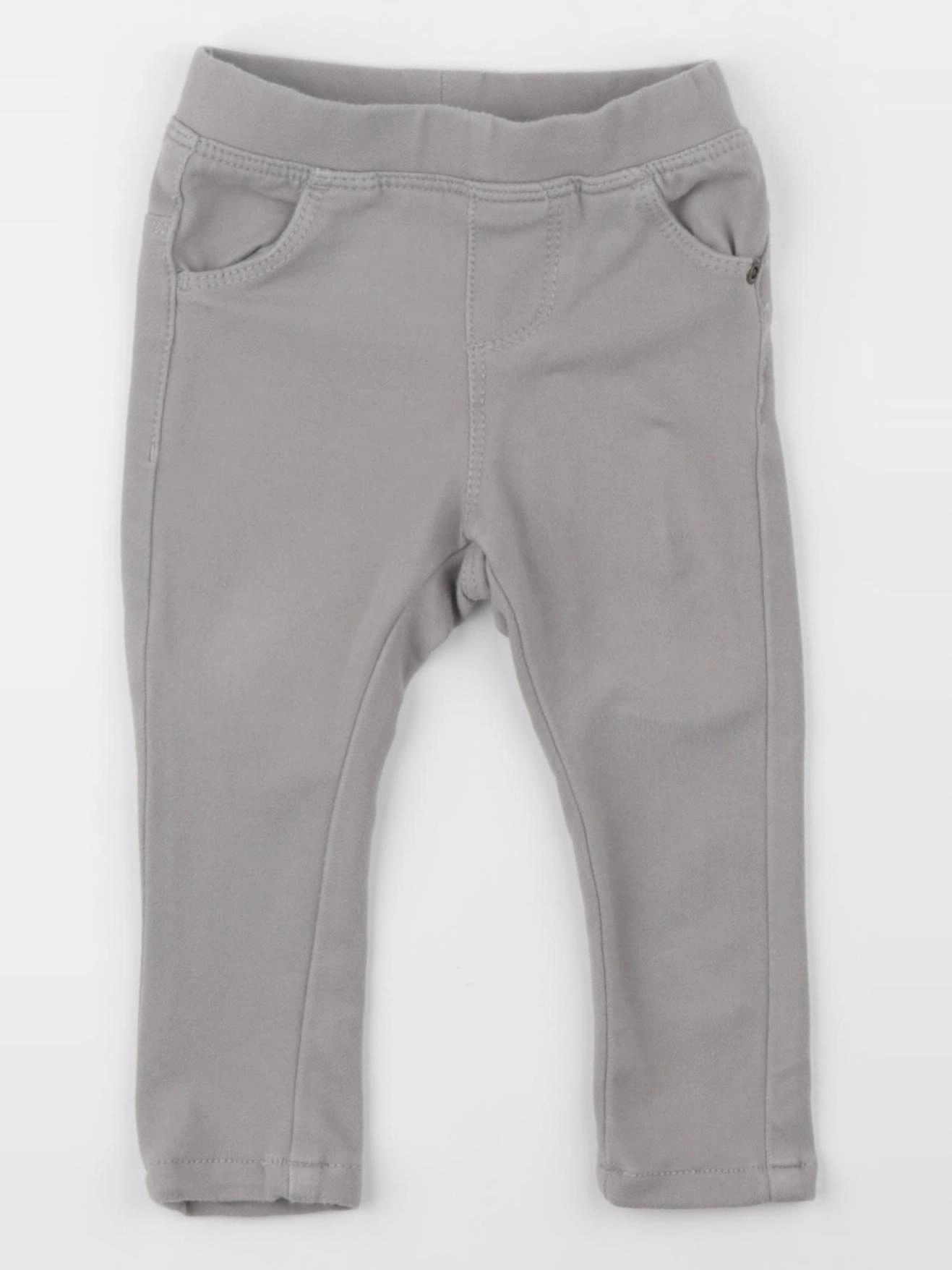 Vertbaudet - jegging gris - 12 mois