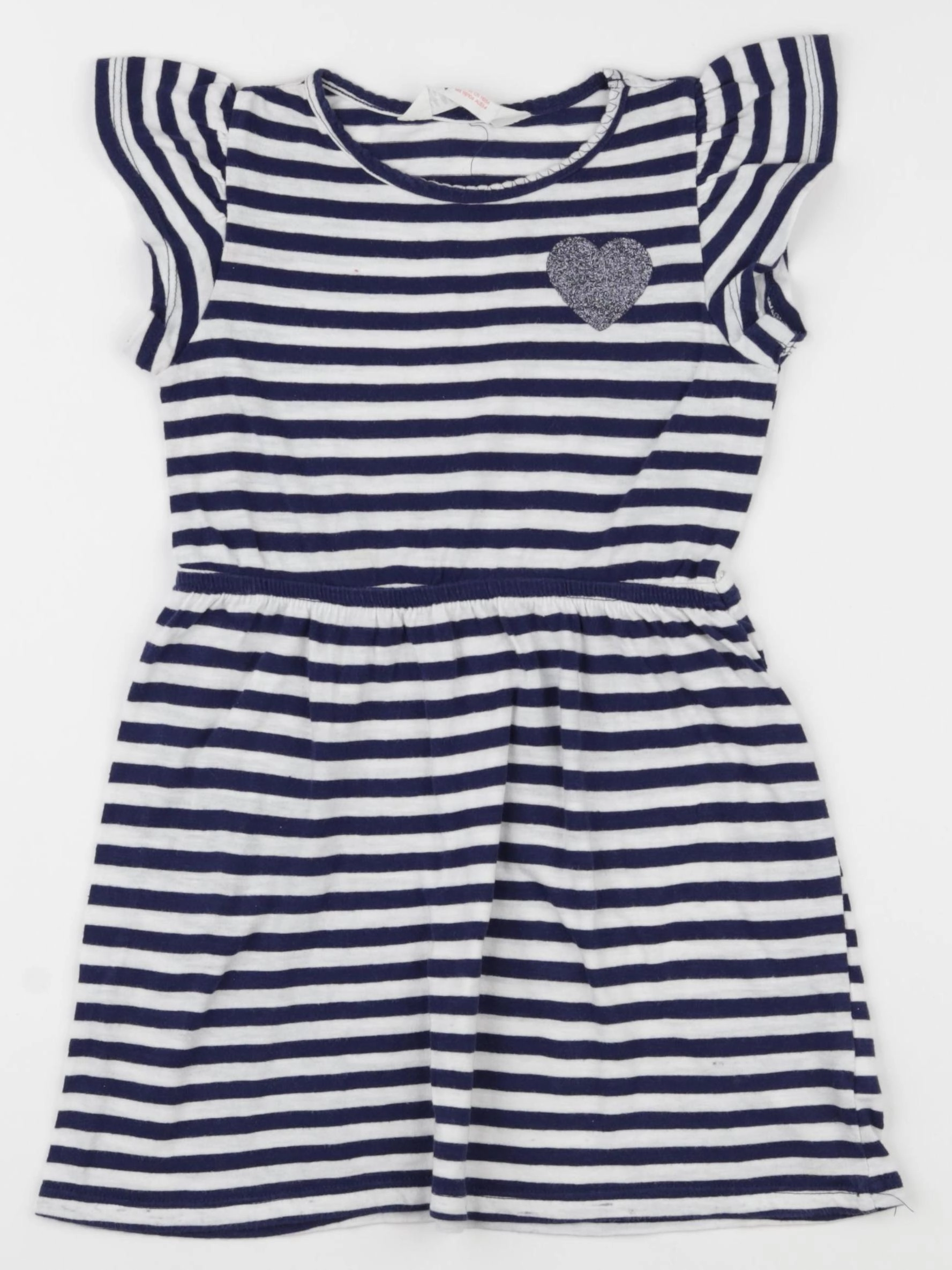 H&M - robe bleu - 2/4 ans