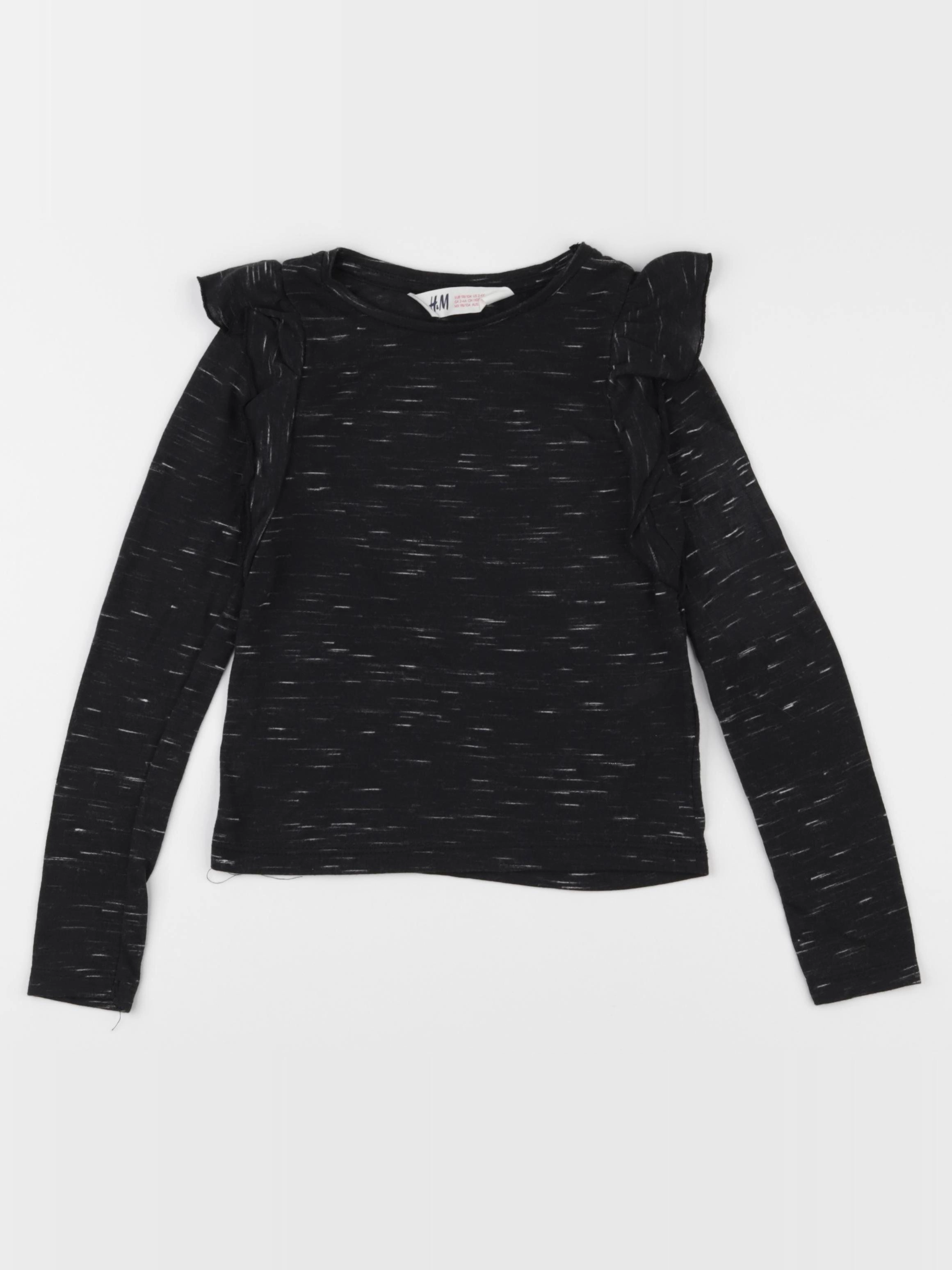H&M - tee-shirt noir - 2/4 ans