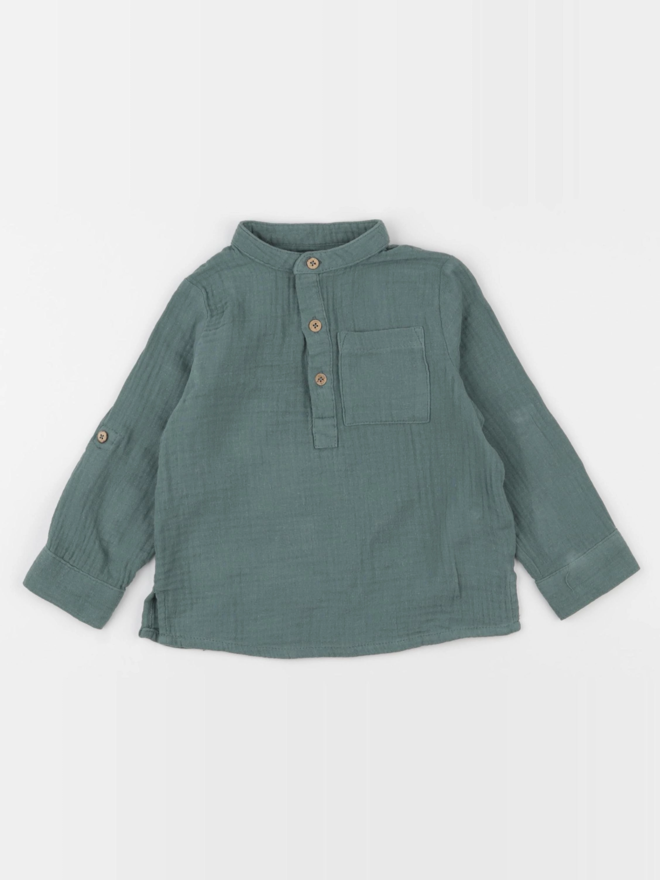 Vertbaudet - chemise vert - 3 ans