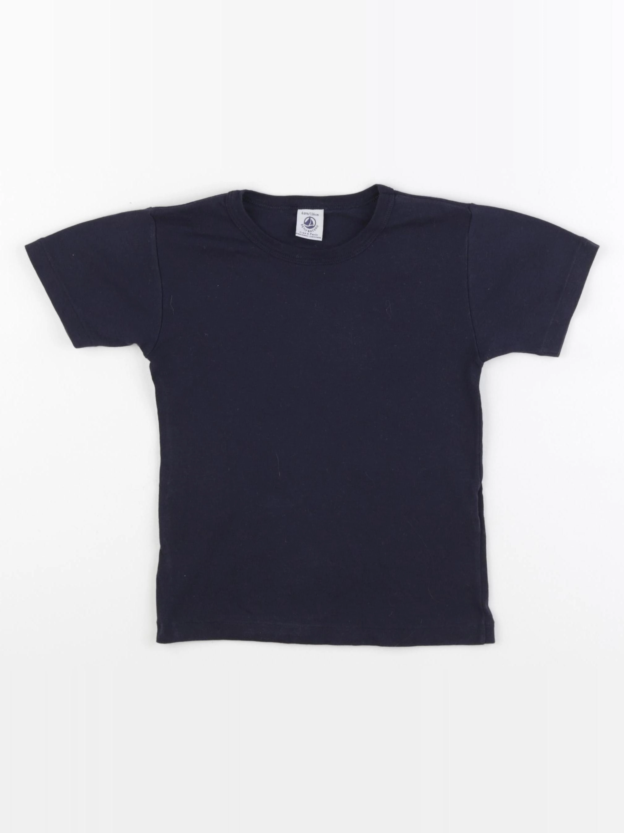 Petit Bateau - maillot de corps bleu - 6 ans