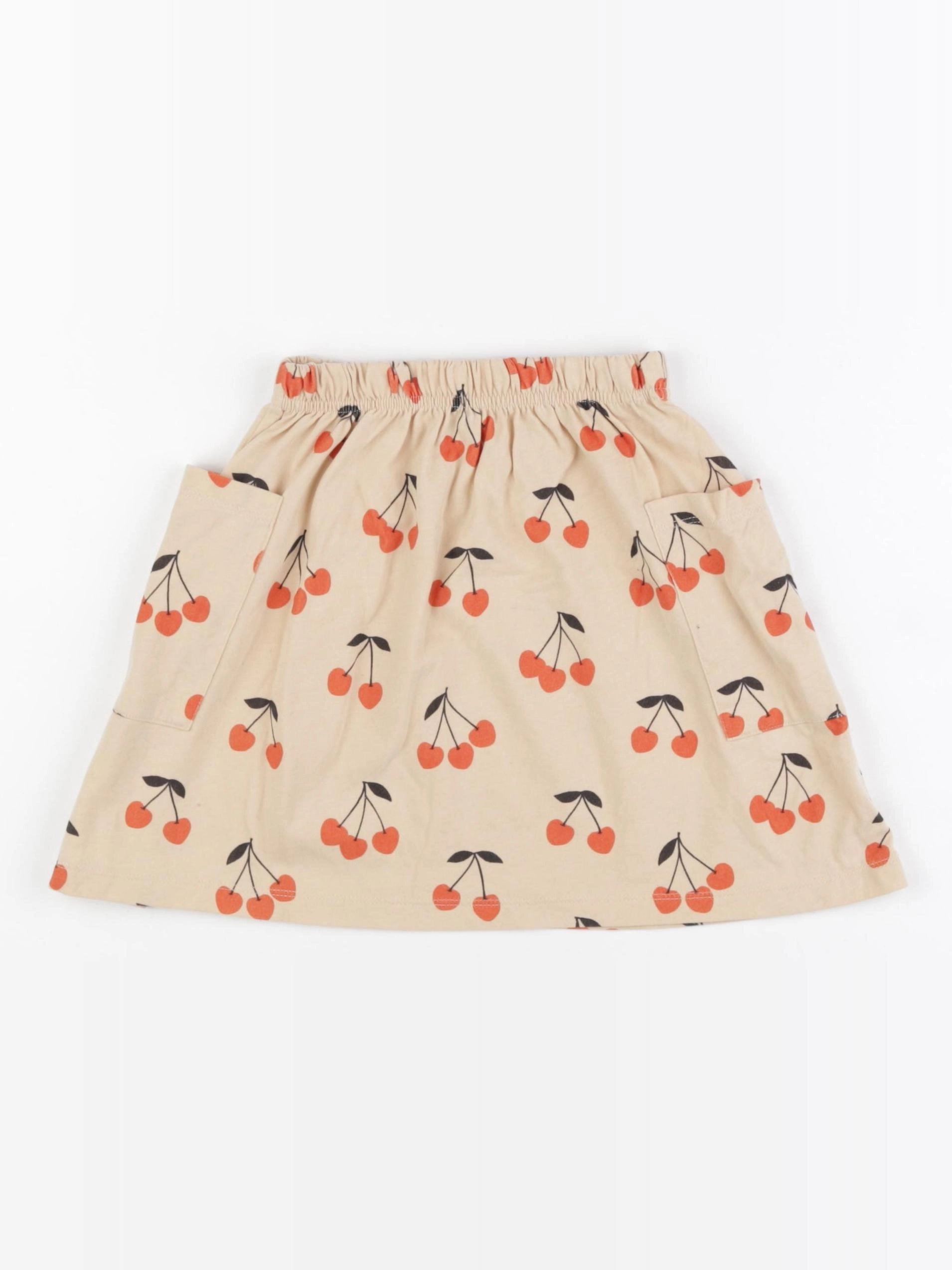 Emile et Ida - jupe beige, orange - 2 ans