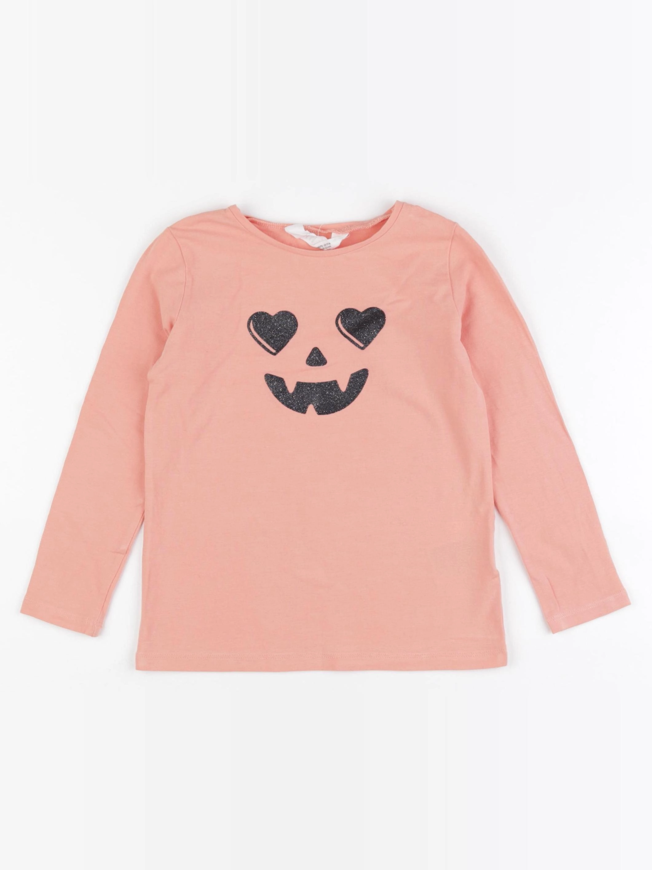 H&M - tee-shirt orange - 4/6 ans