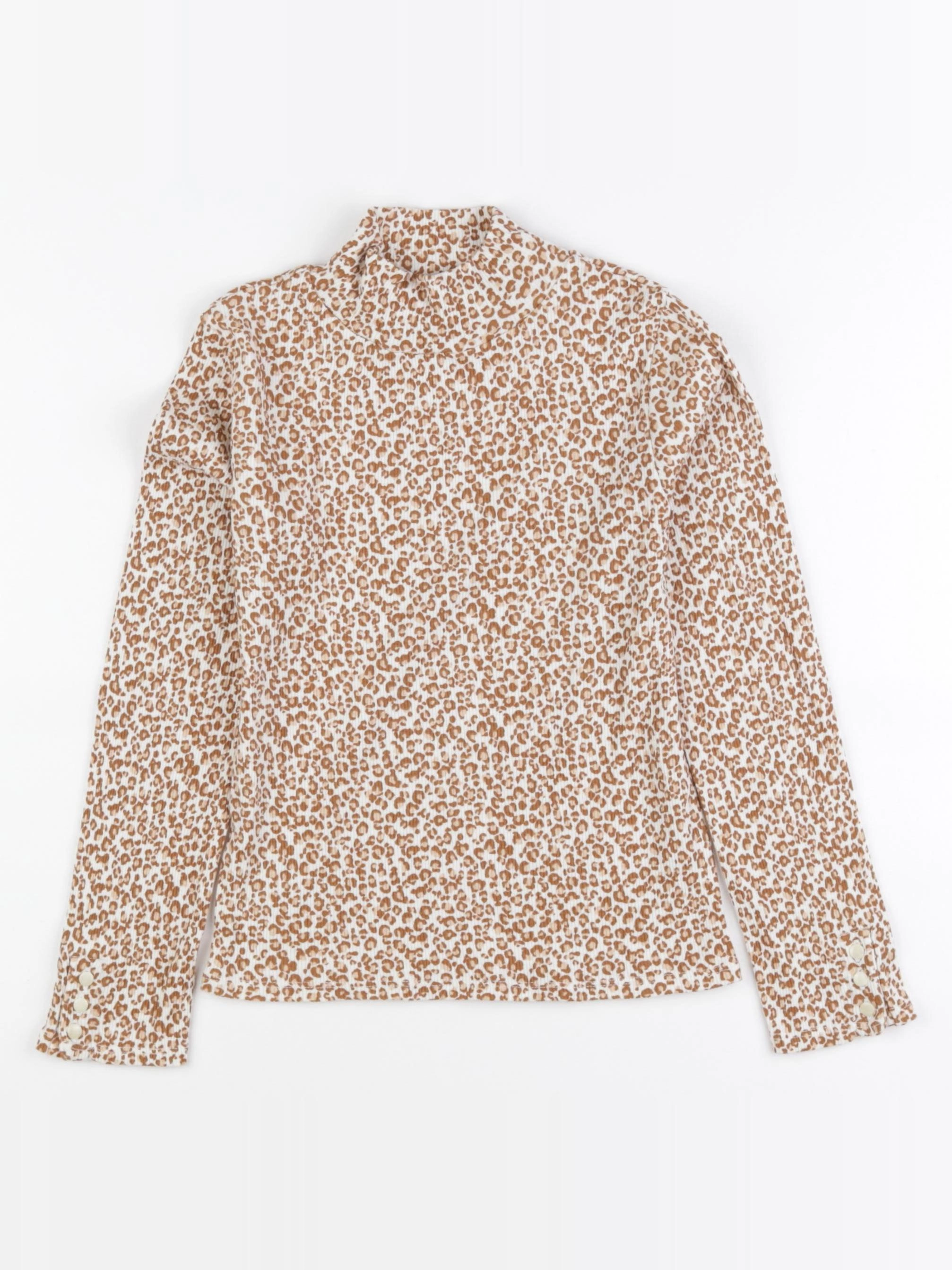 Petit Sézane  - sous-pull beige, marron - 8 ans