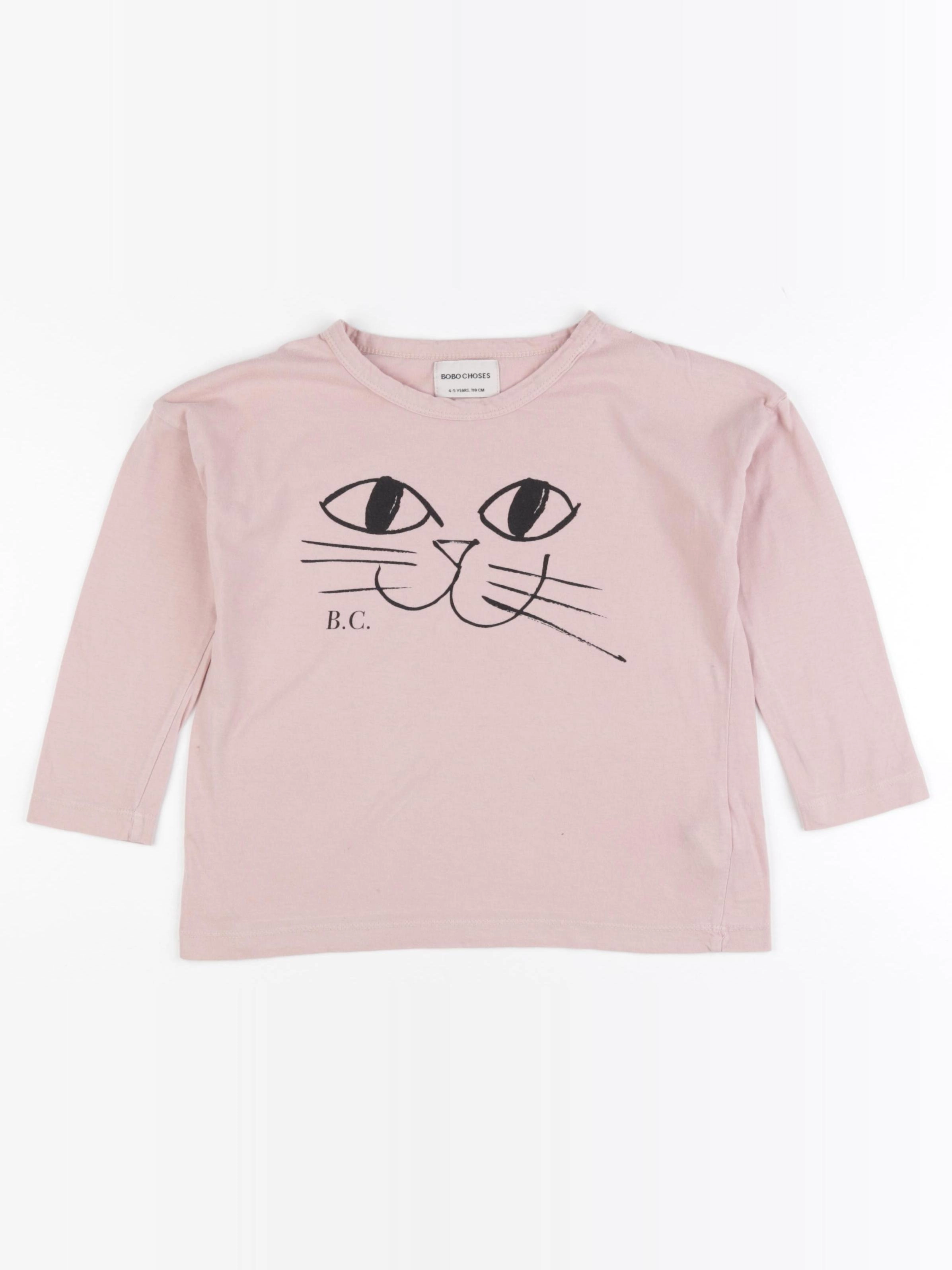 Bobo Choses - tee-shirt rose - 4/5 ans