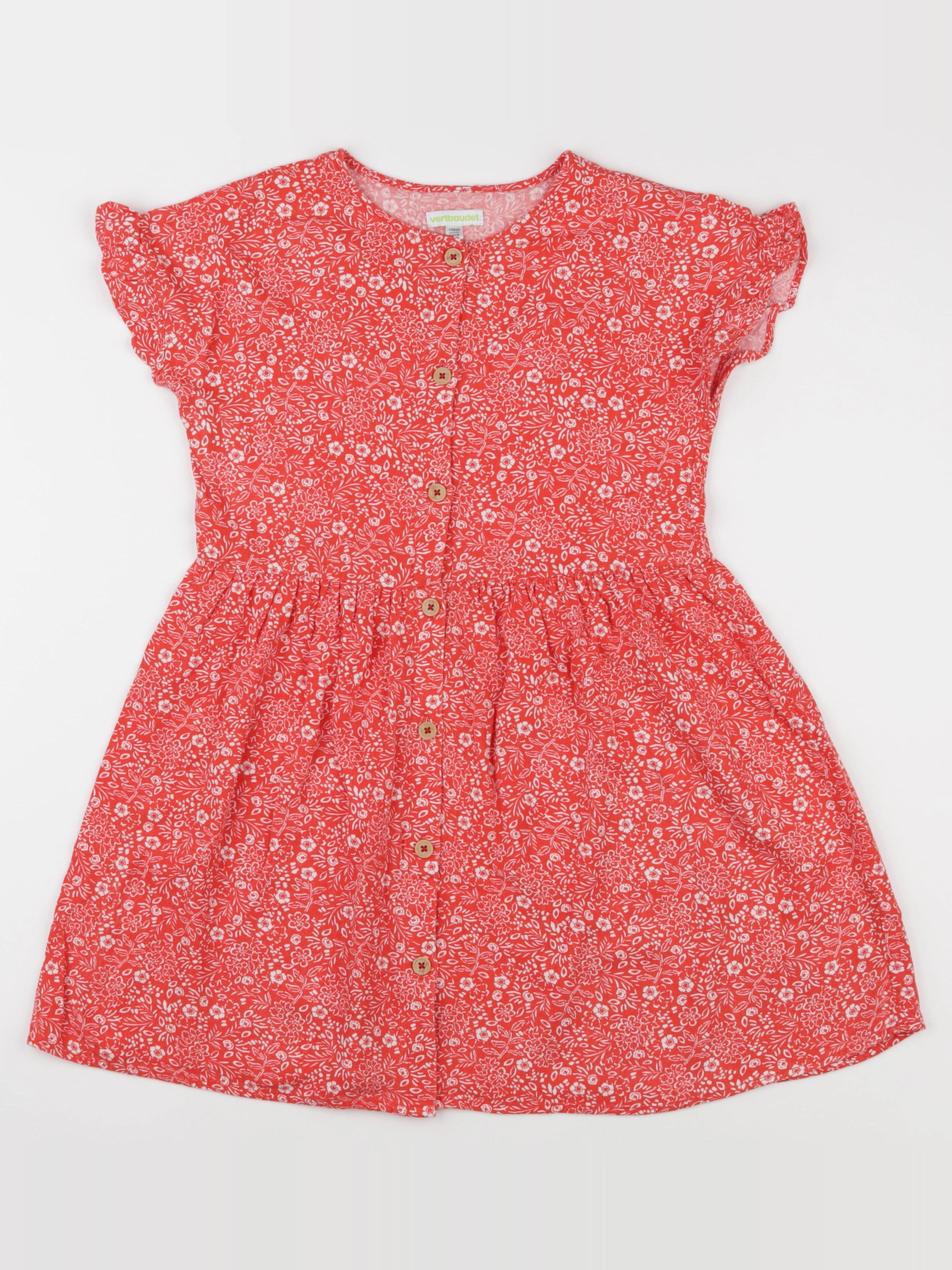 Vertbaudet - robe rouge - 9 ans