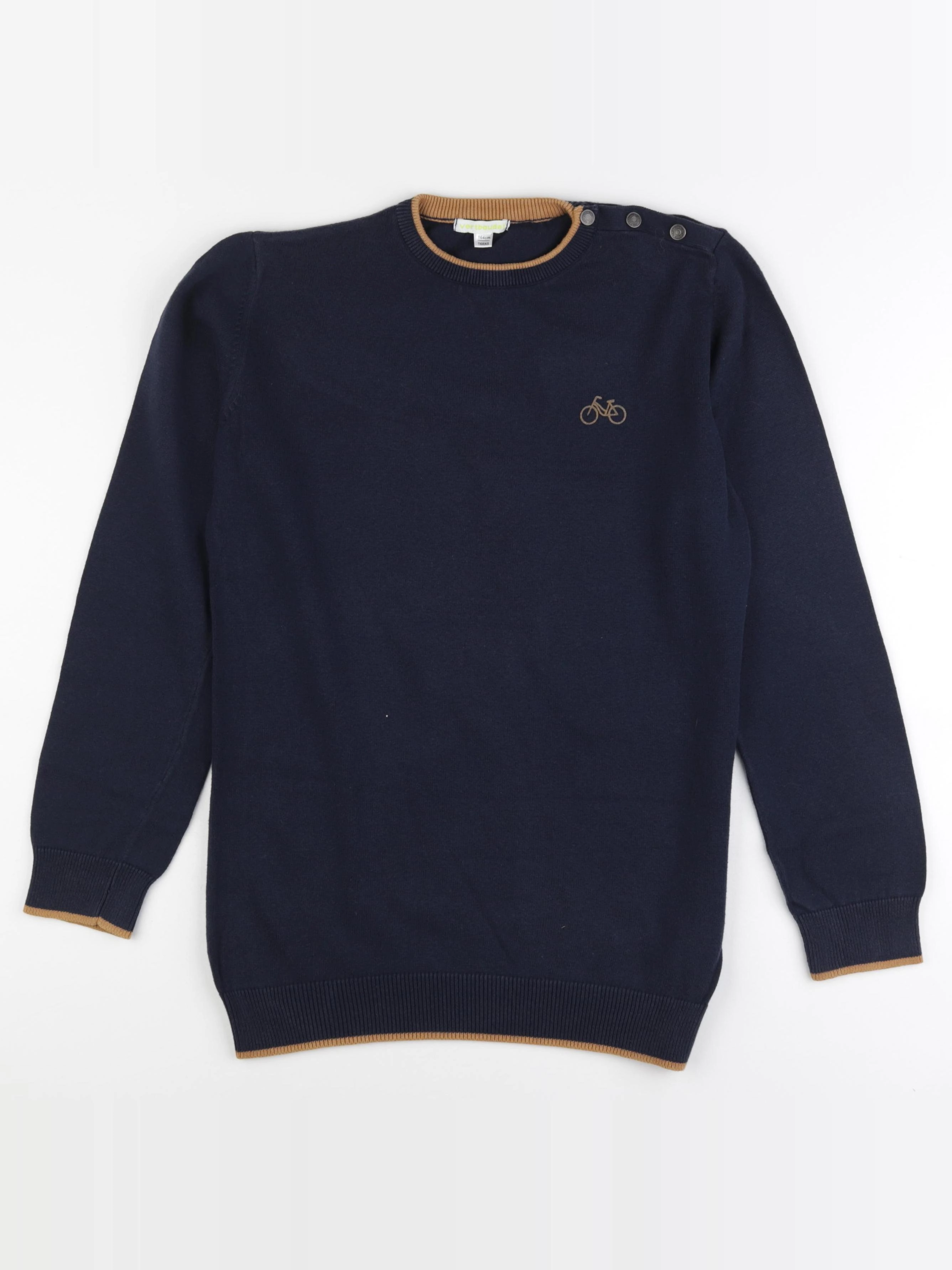 Vertbaudet - pull bleu - 14 ans