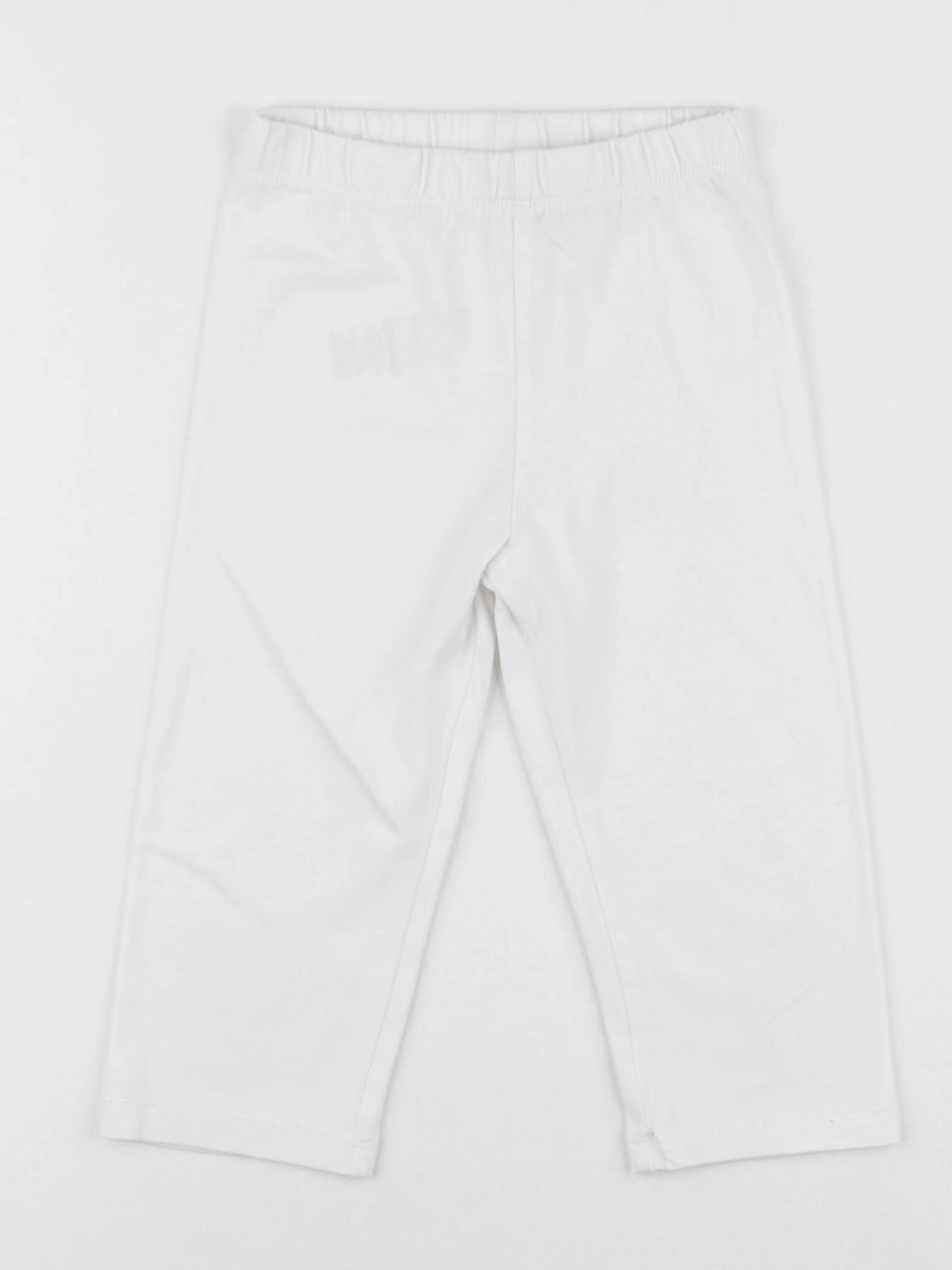 Vertbaudet - legging court blanc - 5 ans