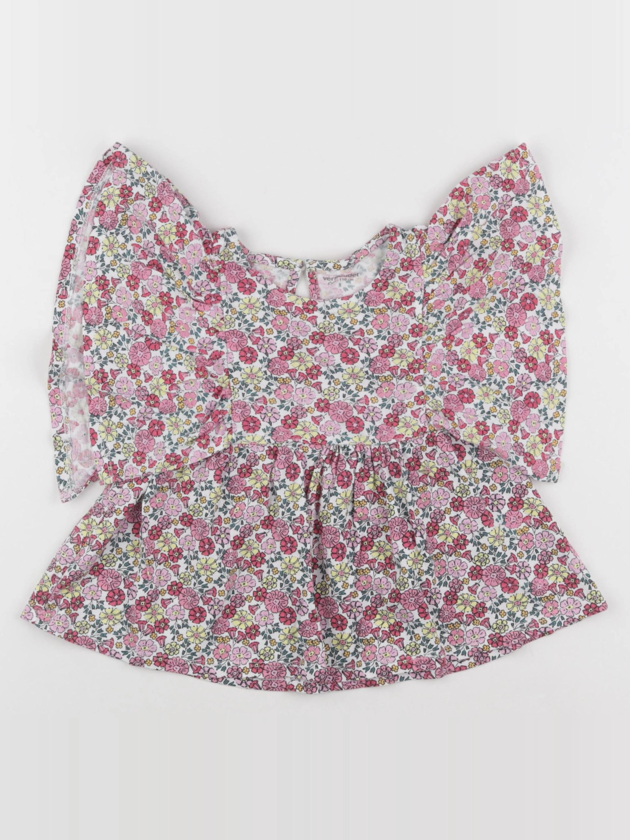 Vertbaudet - tee-shirt rose, violet - 5 ans