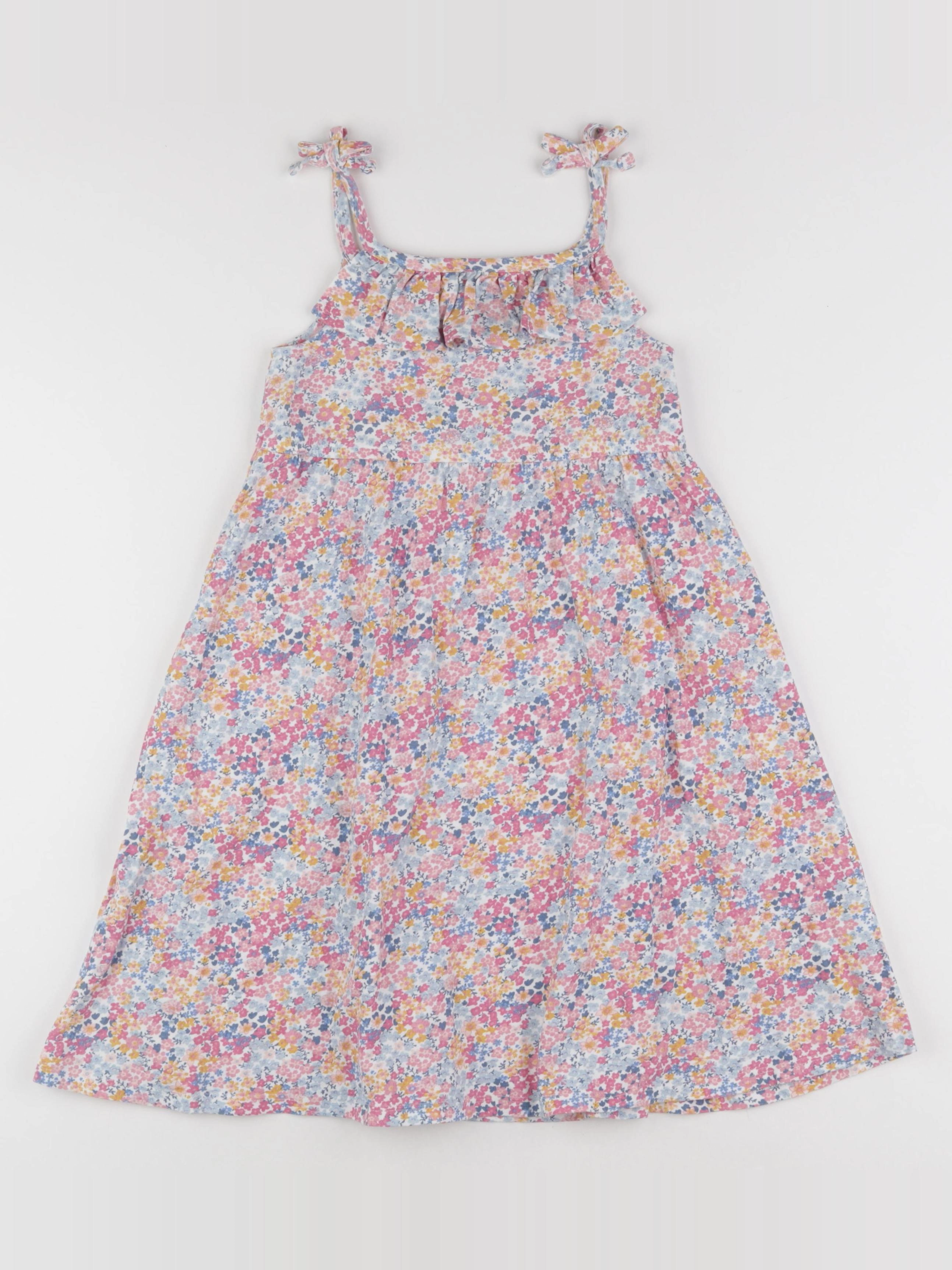 Vertbaudet - robe rose, bleu - 5 ans
