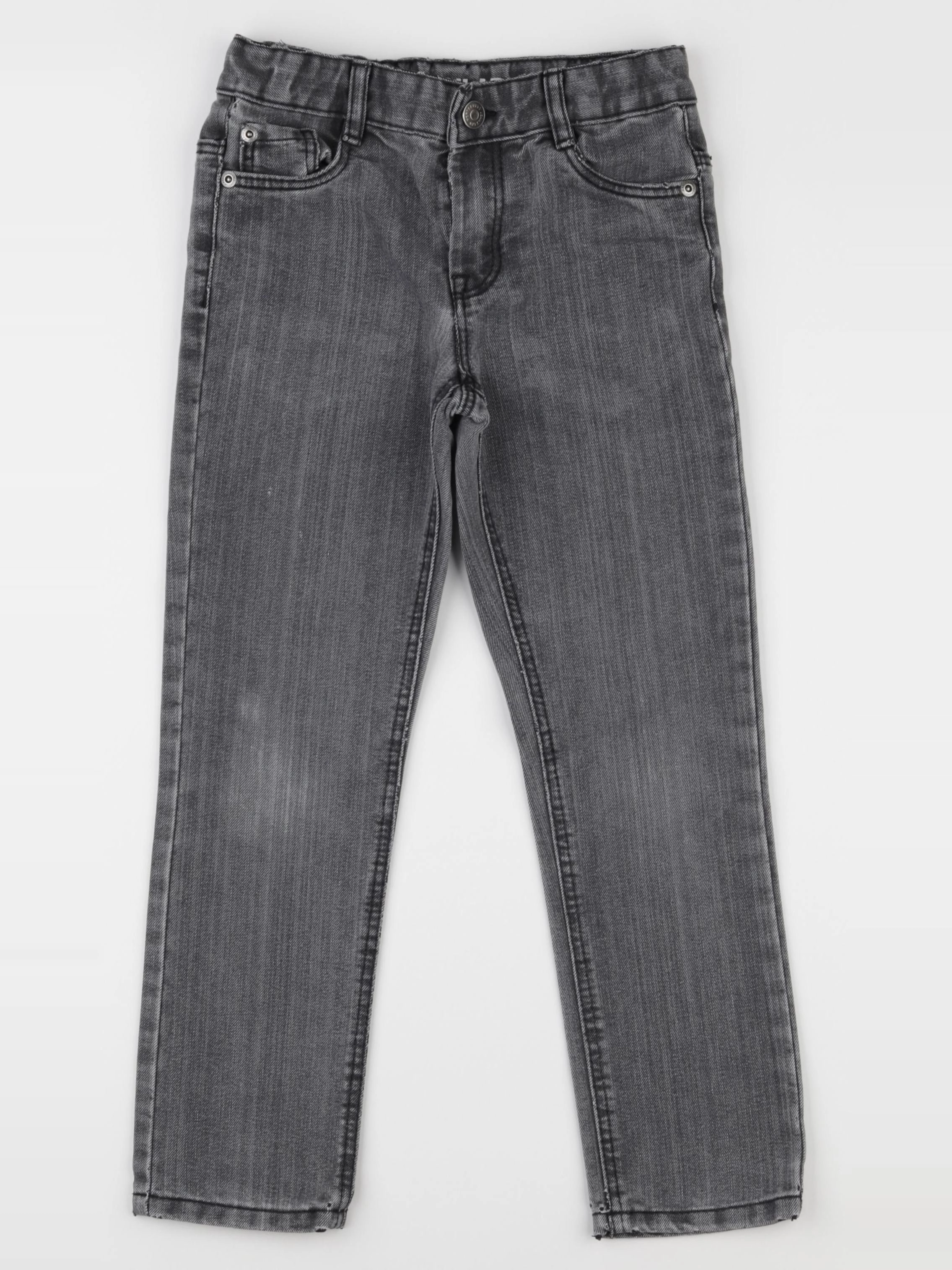 Vertbaudet - jean gris - 7 ans