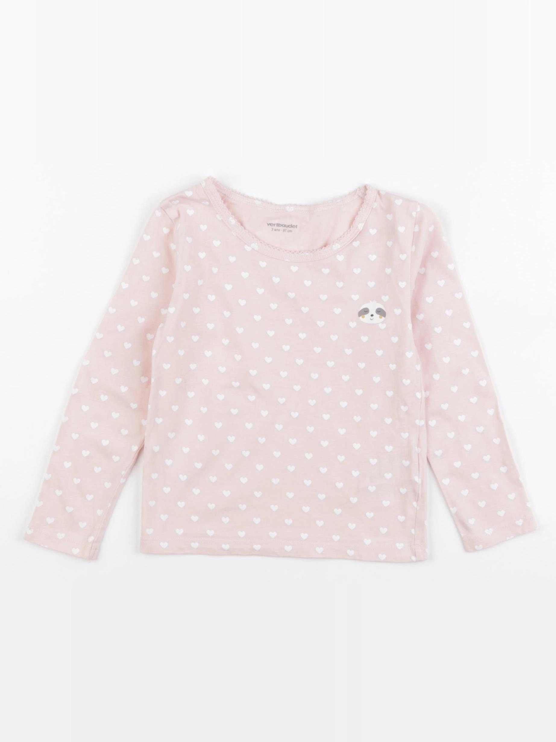 Vertbaudet - maillot de corps rose - 3 ans