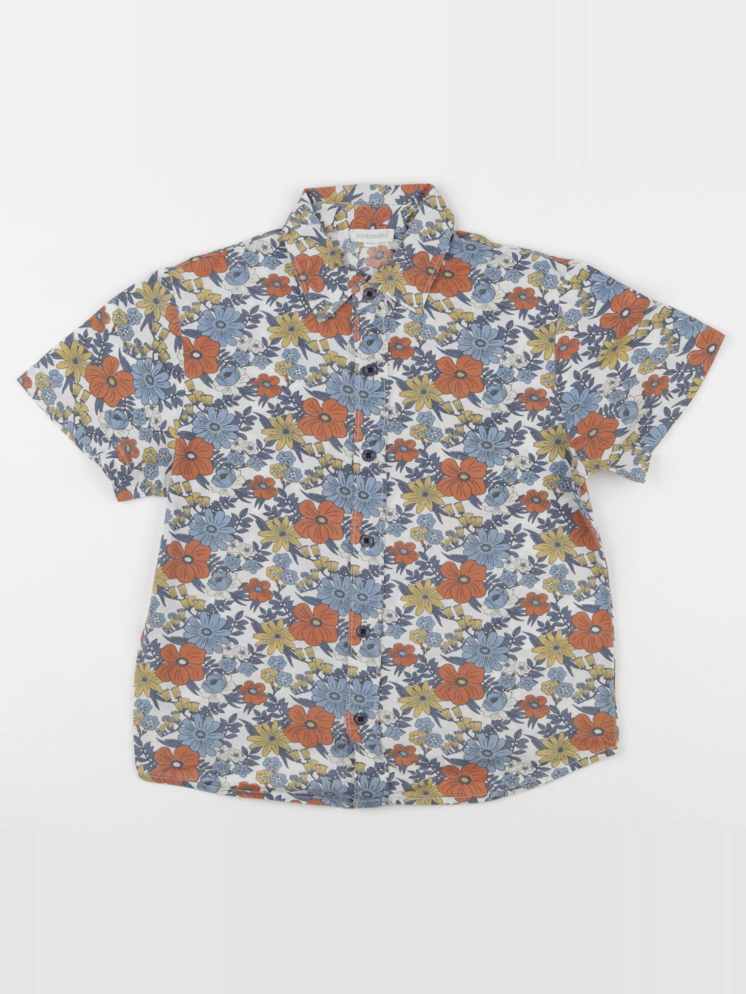 Vertbaudet - chemise multicolore - 6 ans