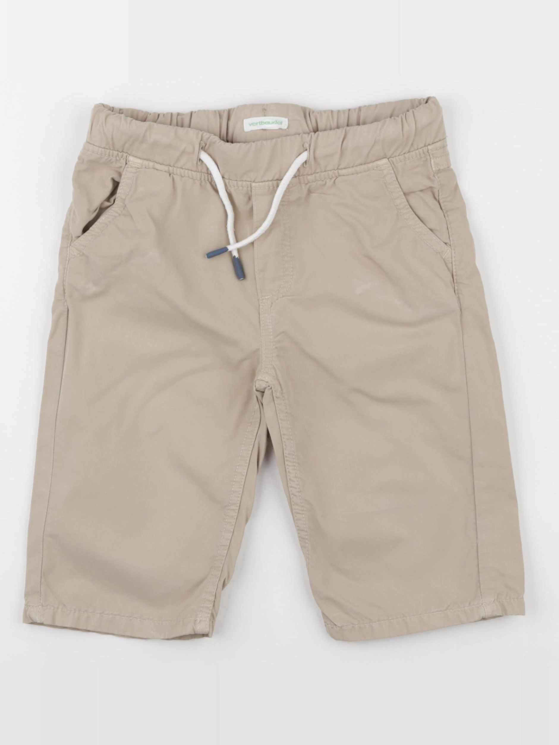 Vertbaudet - short beige - 8 ans