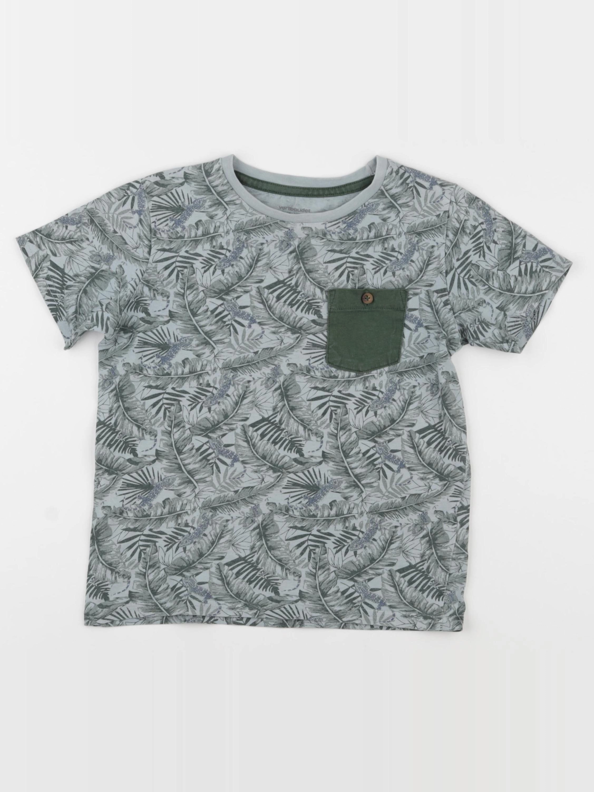 Vertbaudet - tee-shirt vert - 8 ans