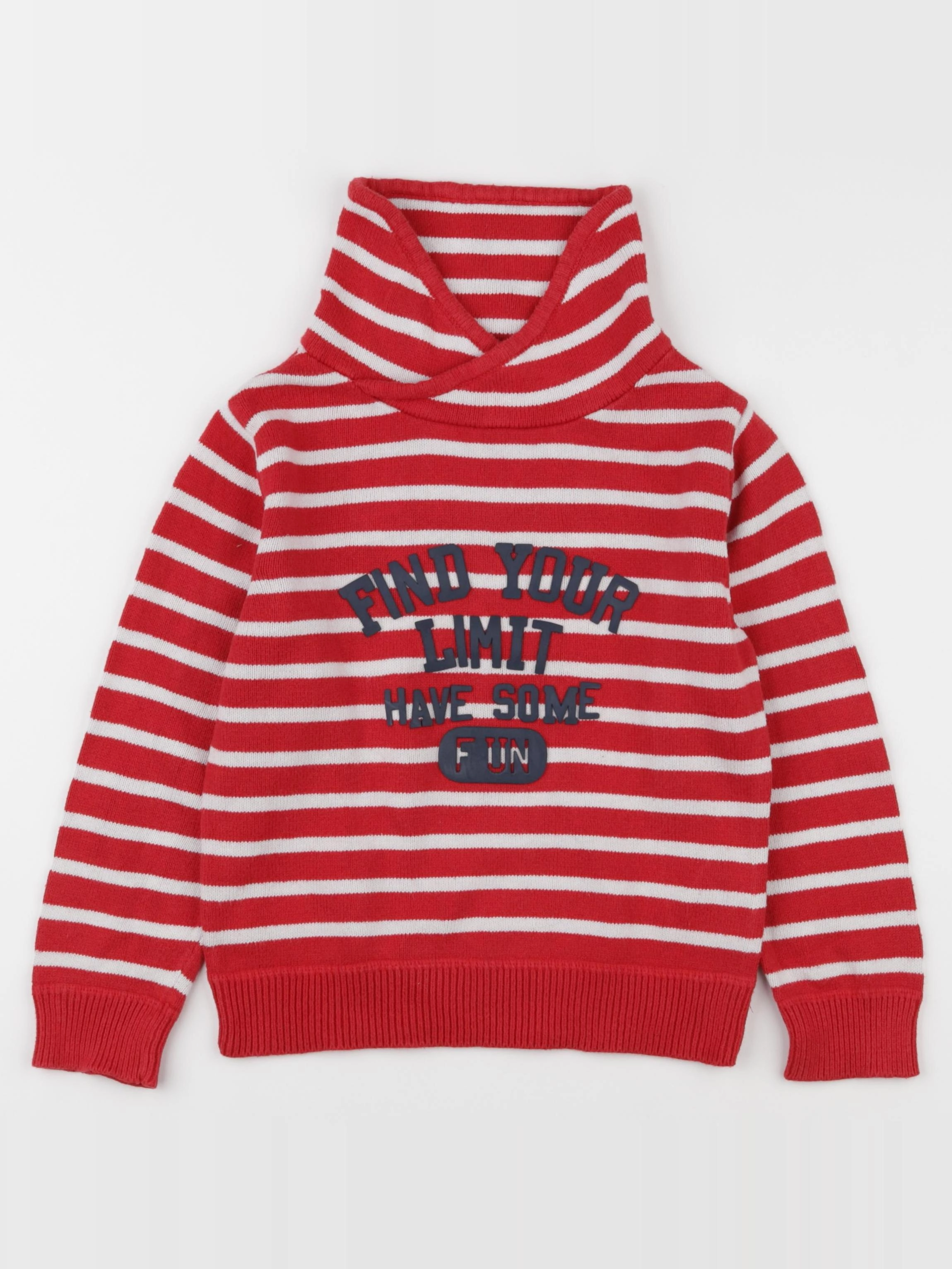 Vertbaudet - pull rouge - 8 ans