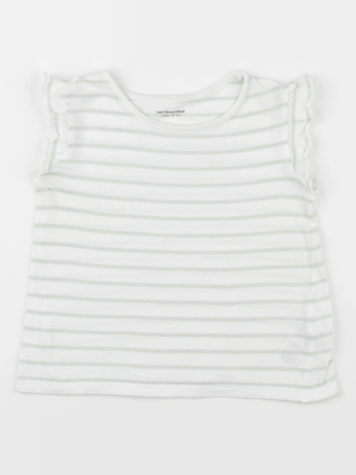 Vertbaudet - tee-shirt blanc - 3 ans