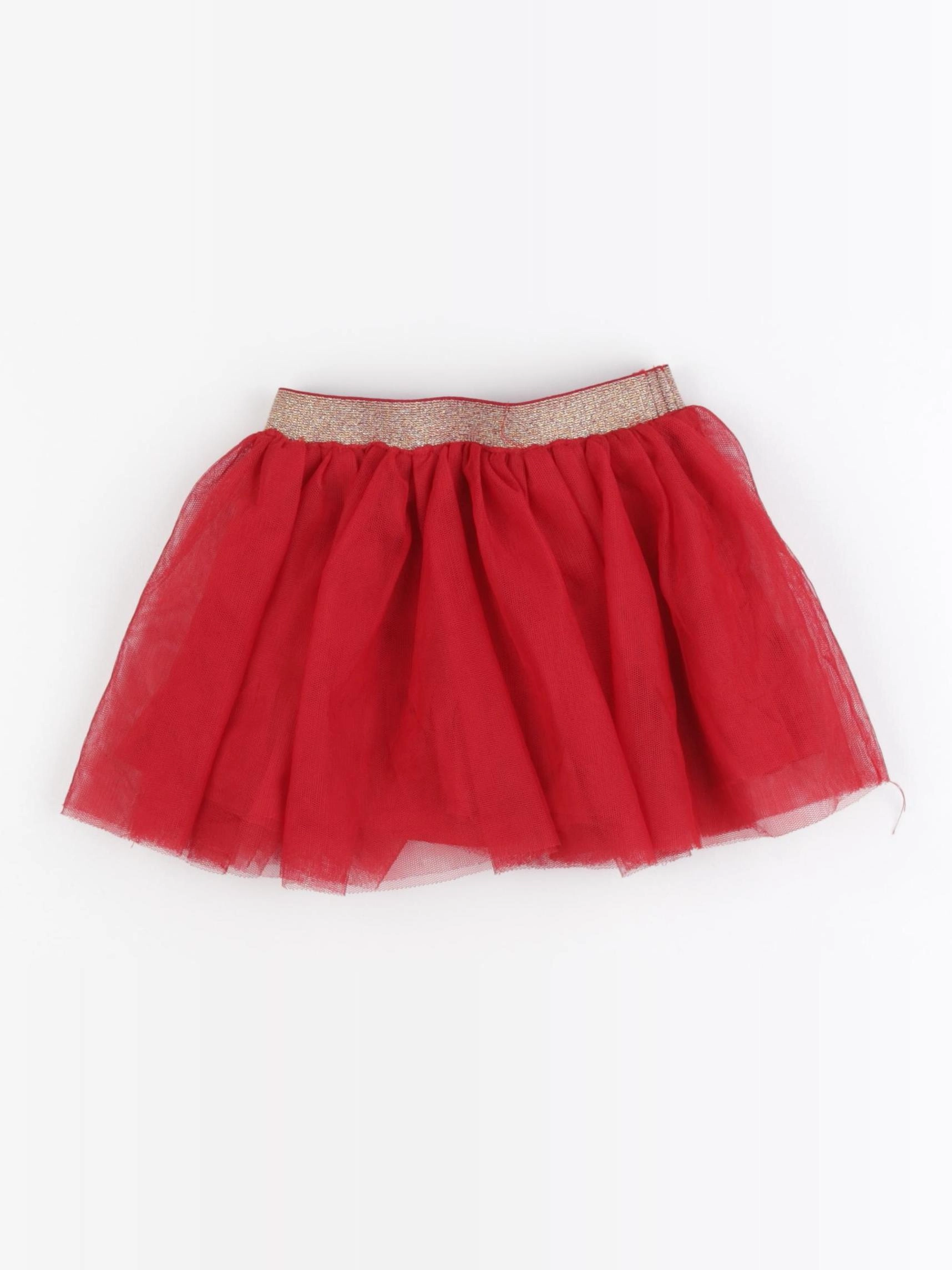 Vertbaudet - jupe rouge - 24 mois