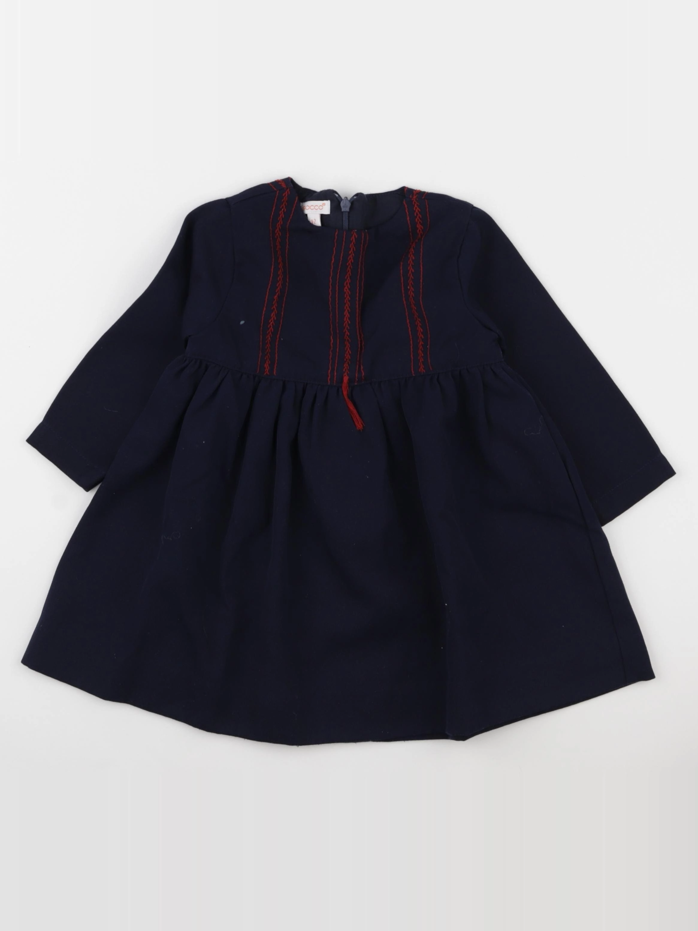 Gocco - robe bleu, rouge - 1 an à 2 ans