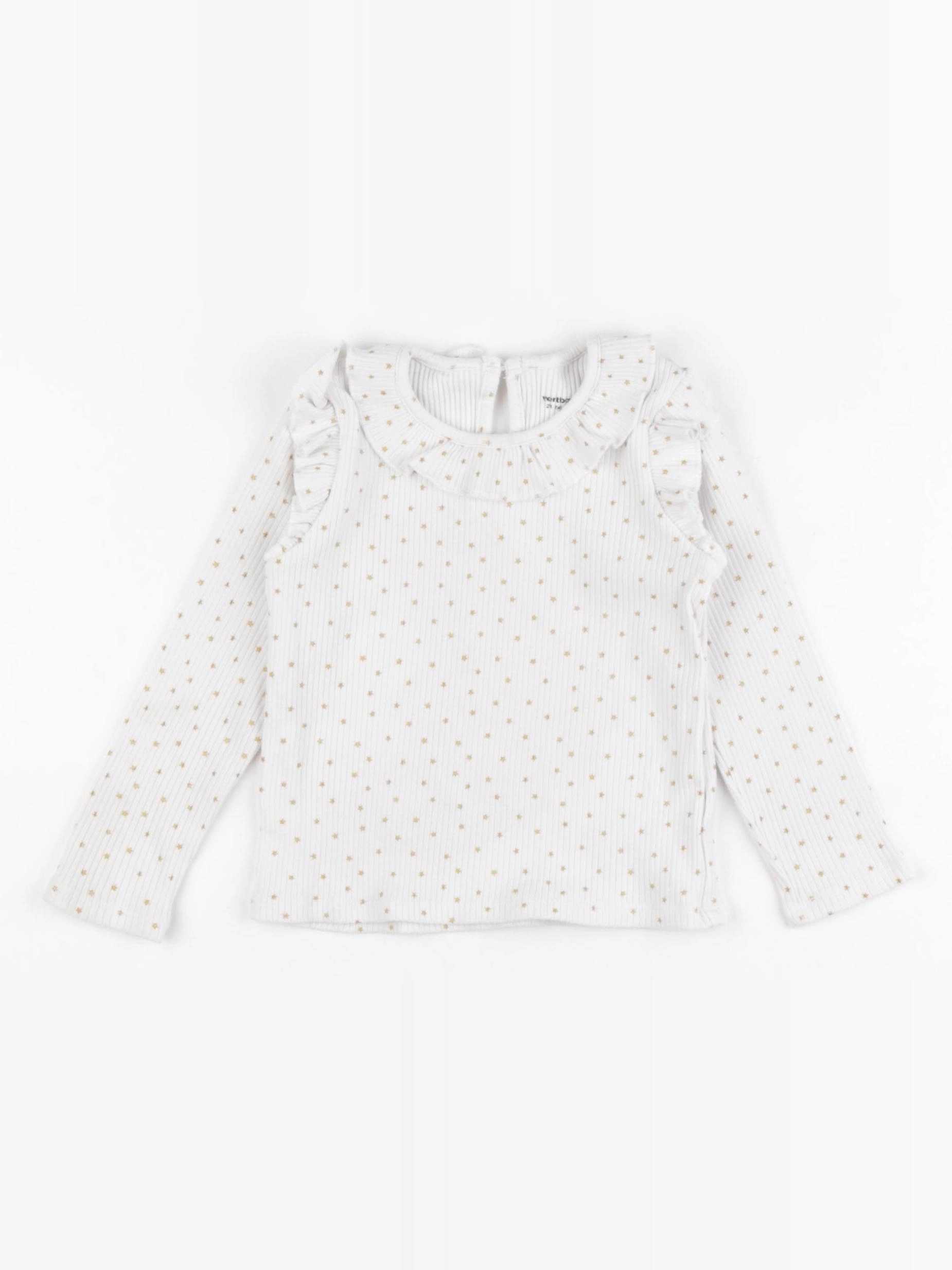 Vertbaudet - tee-shirt beige, or - 24 mois