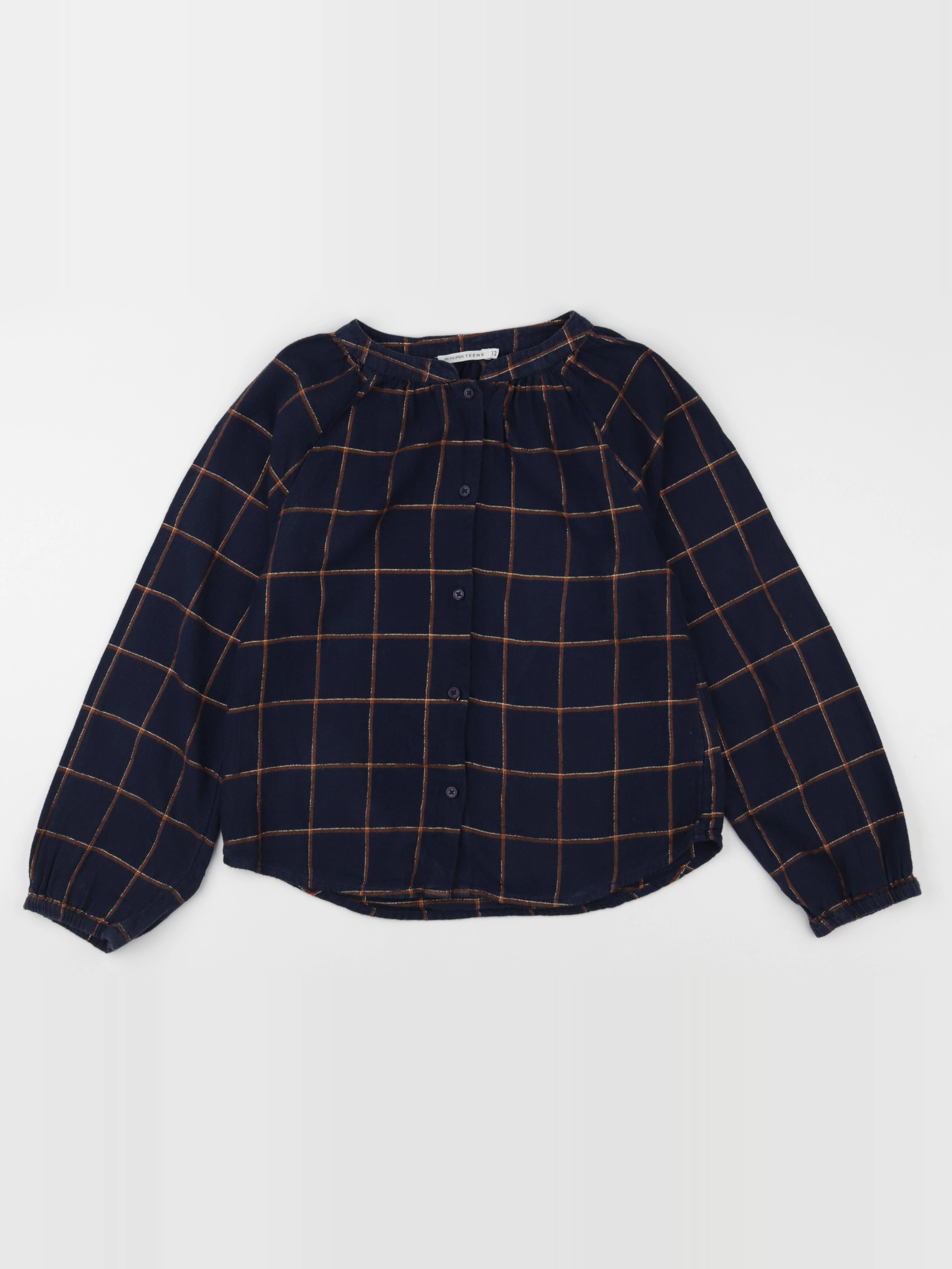 Monoprix - blouse bleu - 12 ans