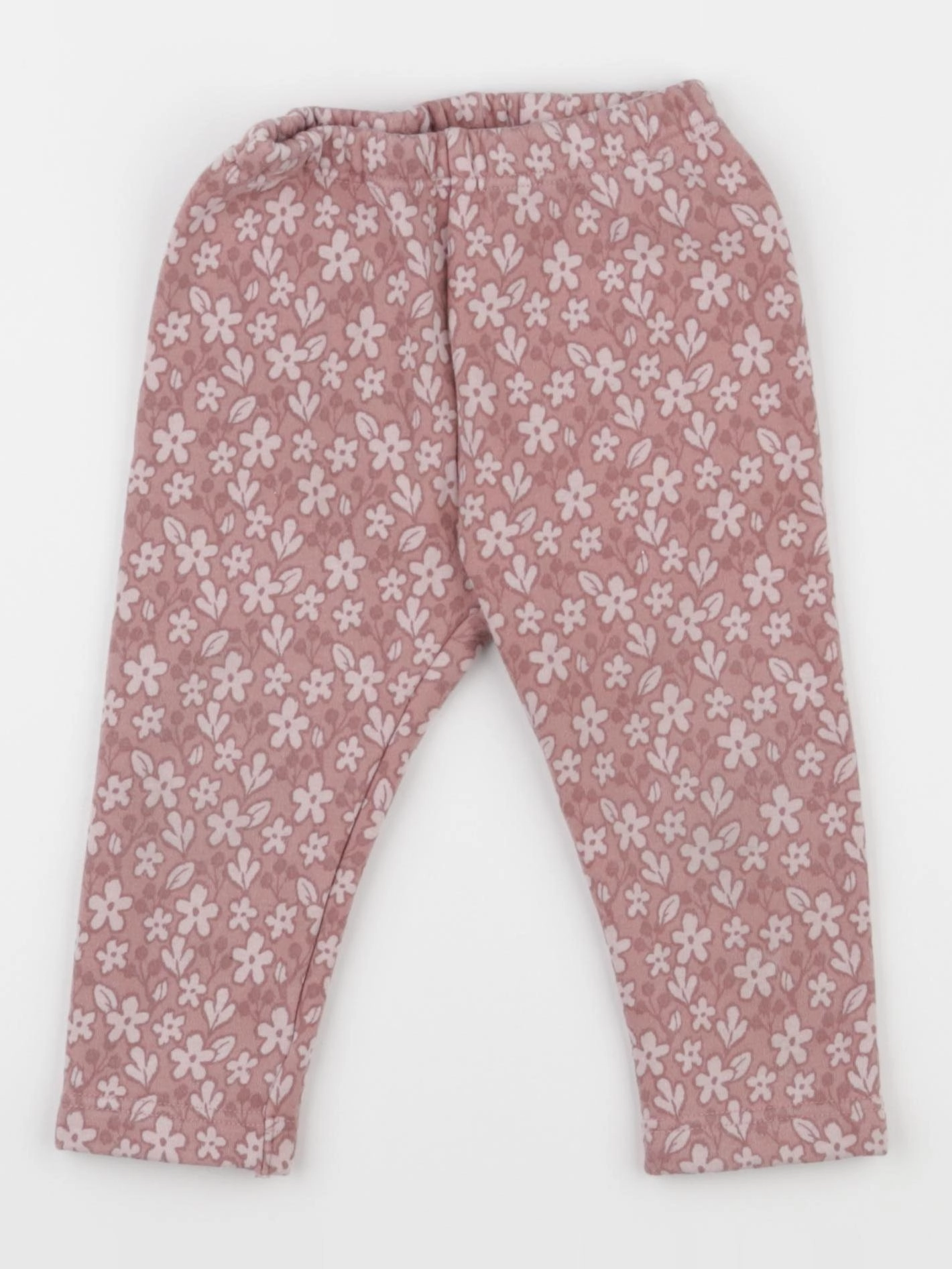 Uniqlo - legging doublé rose - 12/18 mois