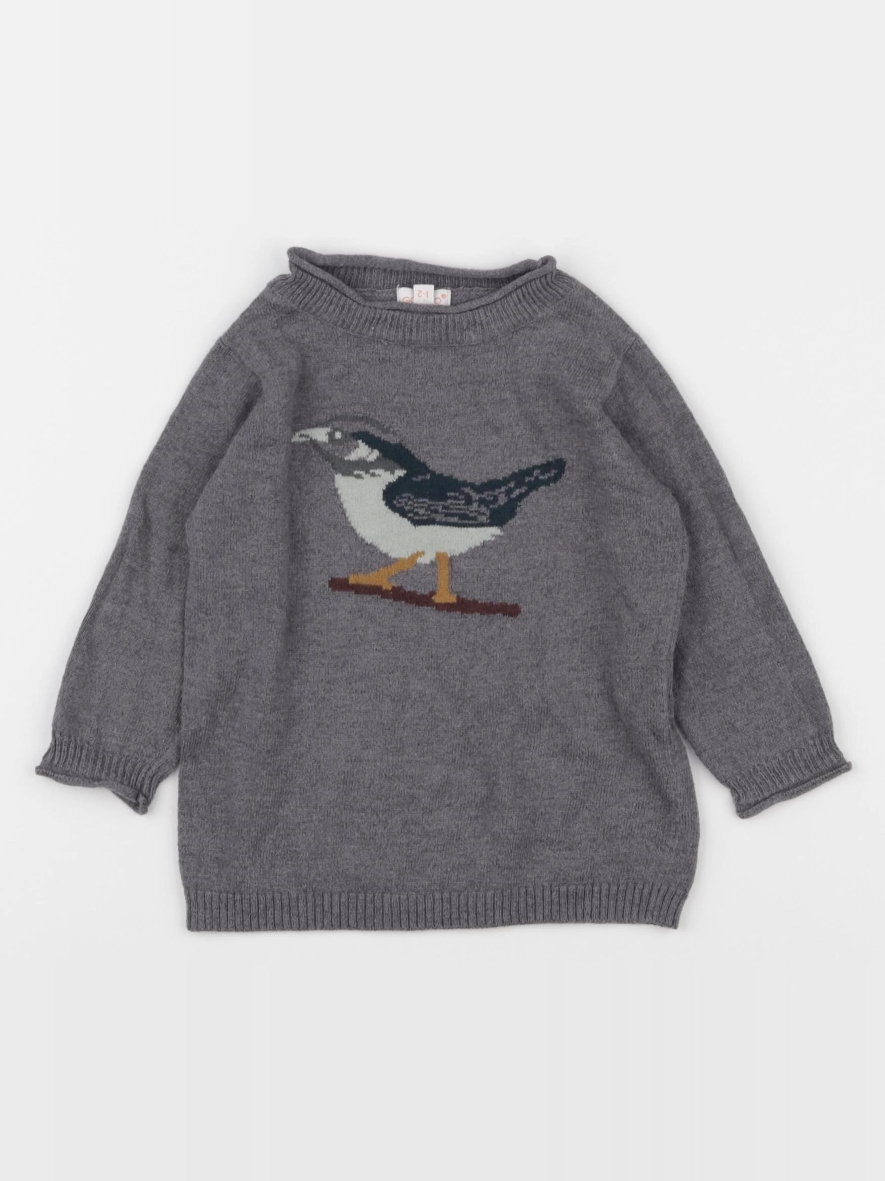 Gocco - pull gris - 1 an à 2 ans