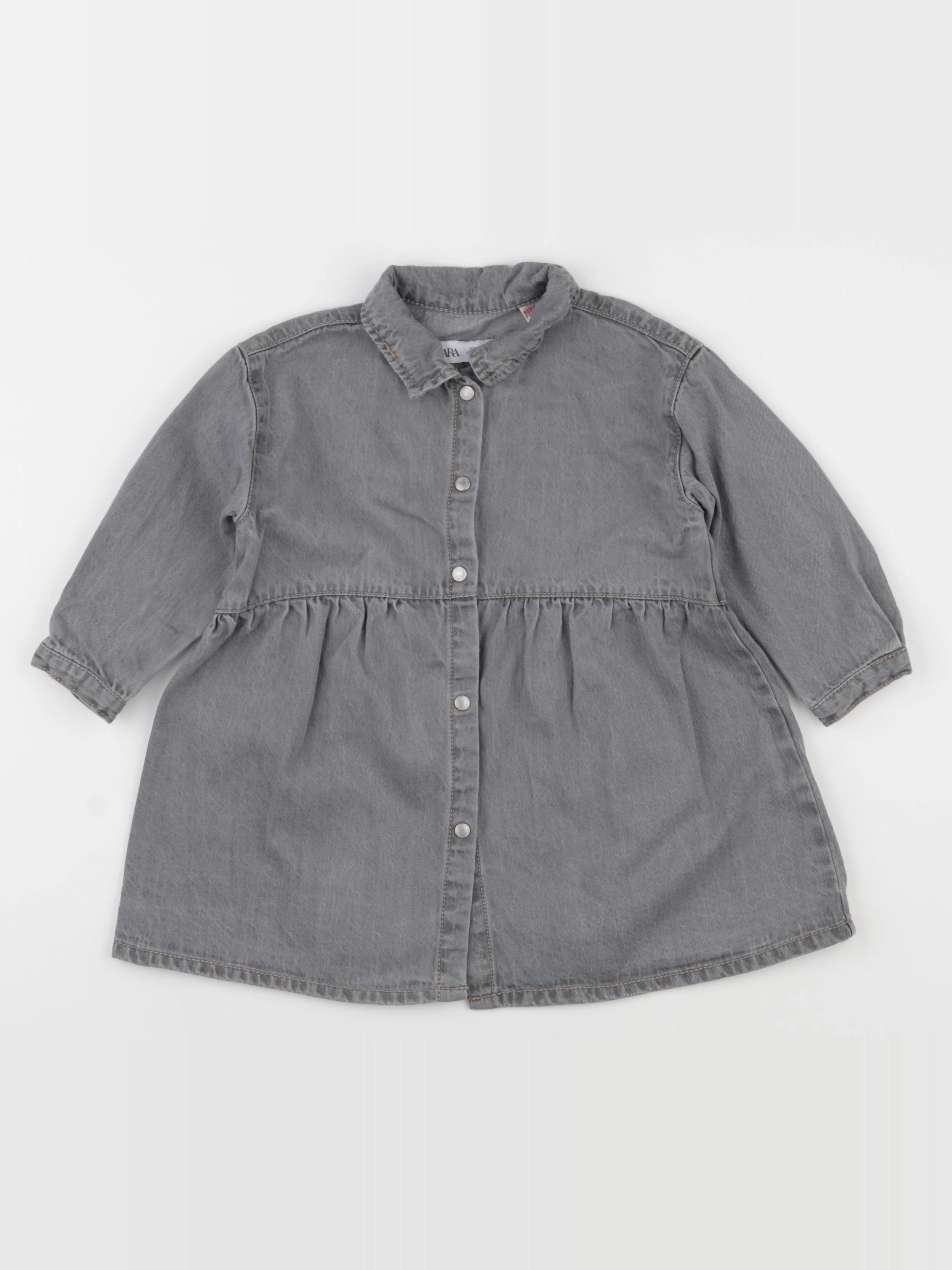 Zara - robe gris - 12/18 mois