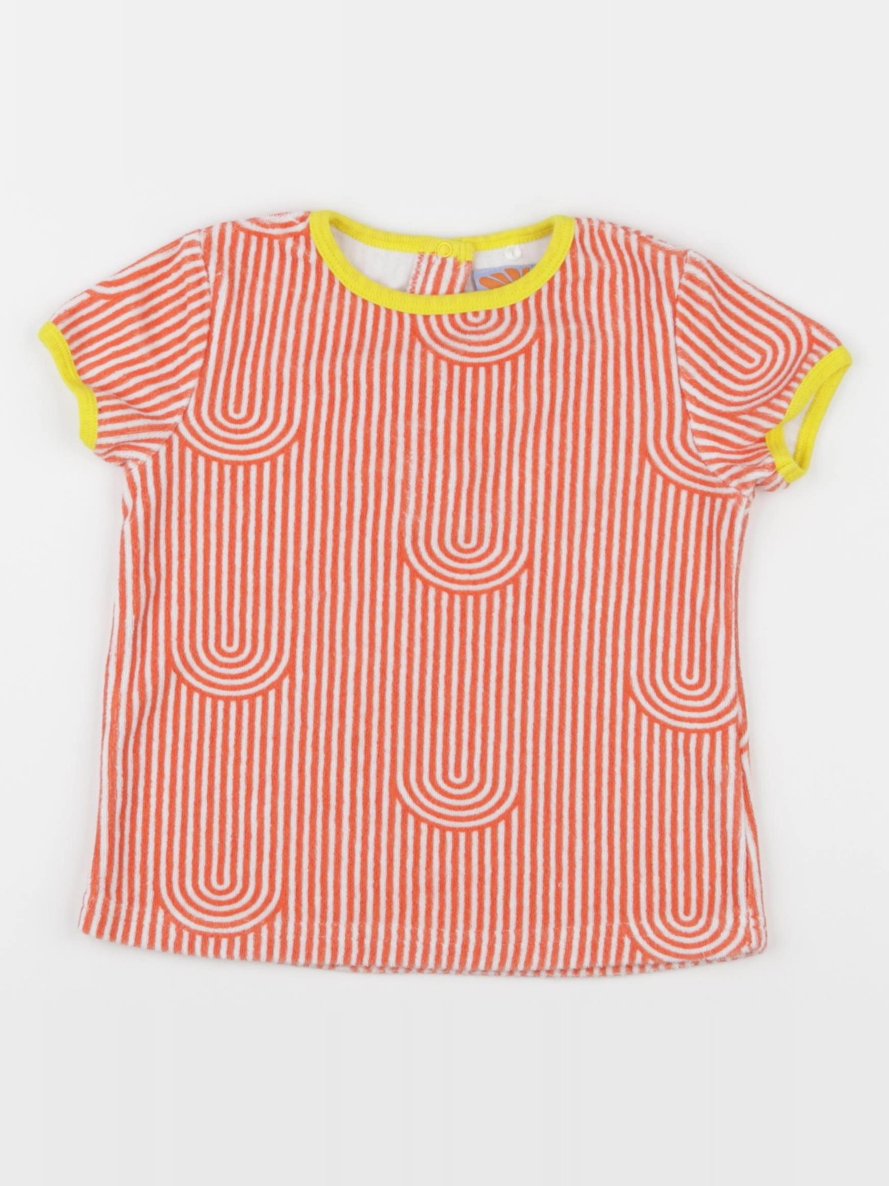 Monoprix - tee-shirt orange - 24/36 mois