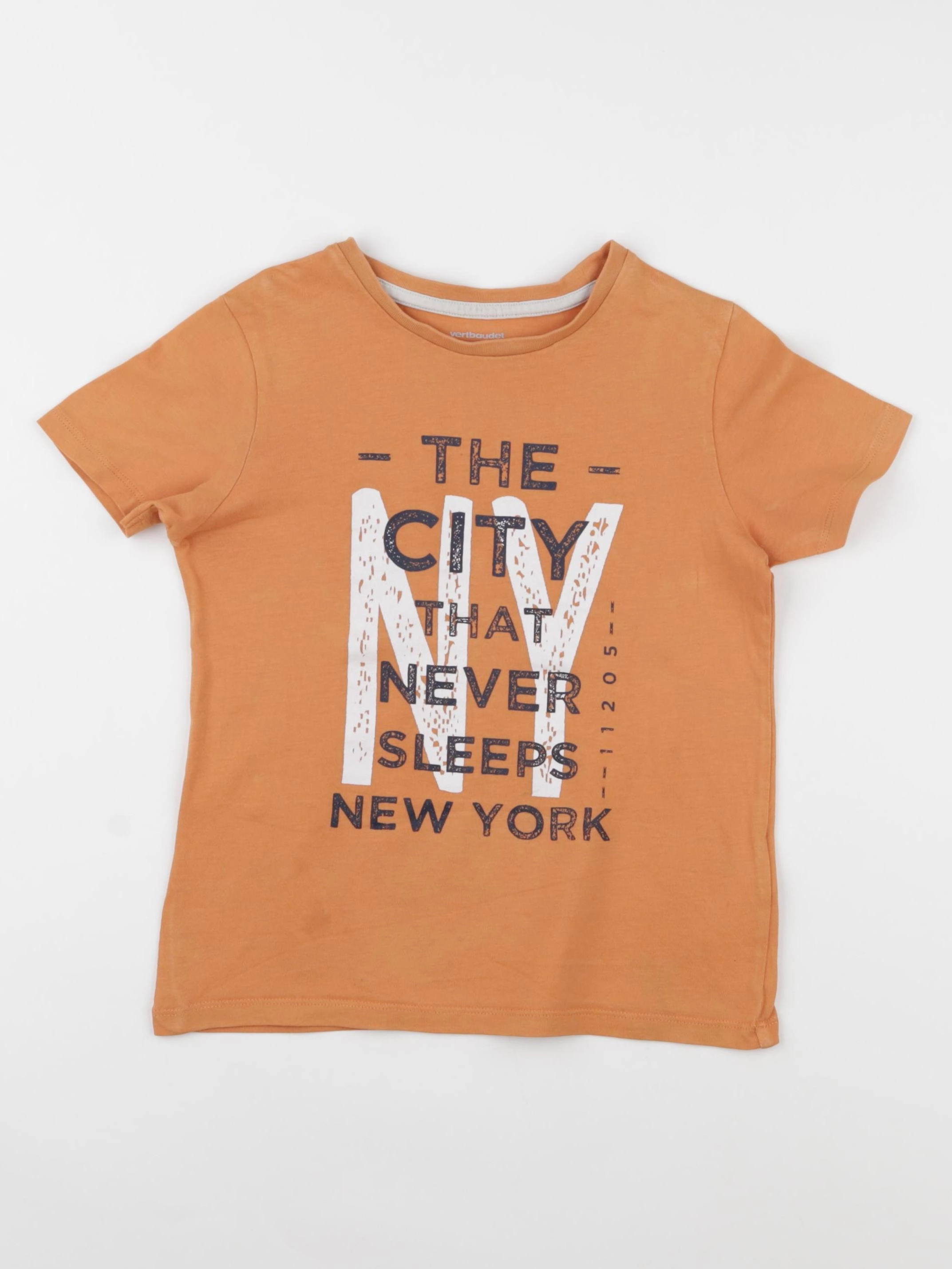 Vertbaudet - tee-shirt orange - 5 ans