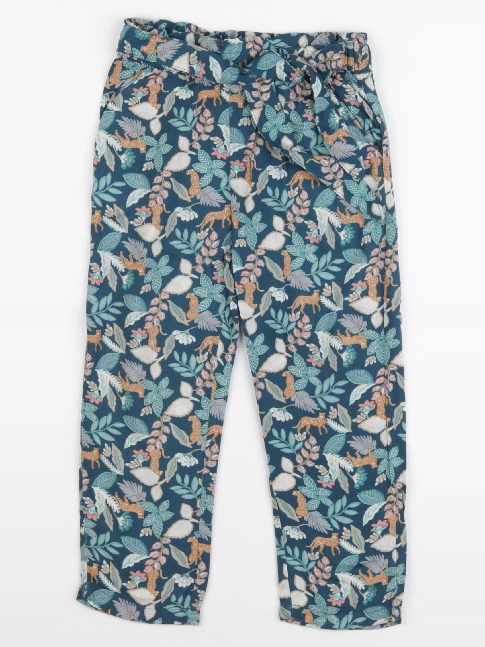 Vertbaudet - pantalon vert - 4 ans