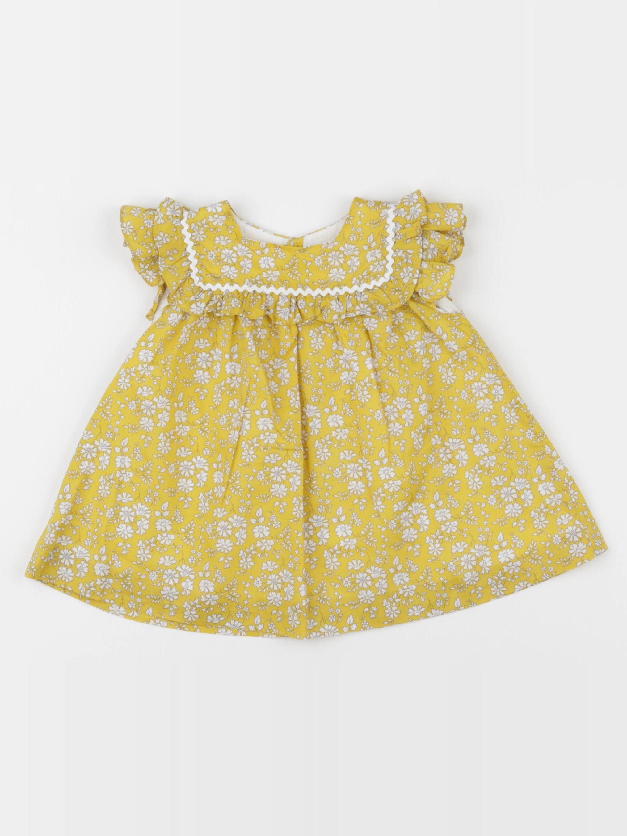 Jacadi - robe jaune - 6 mois