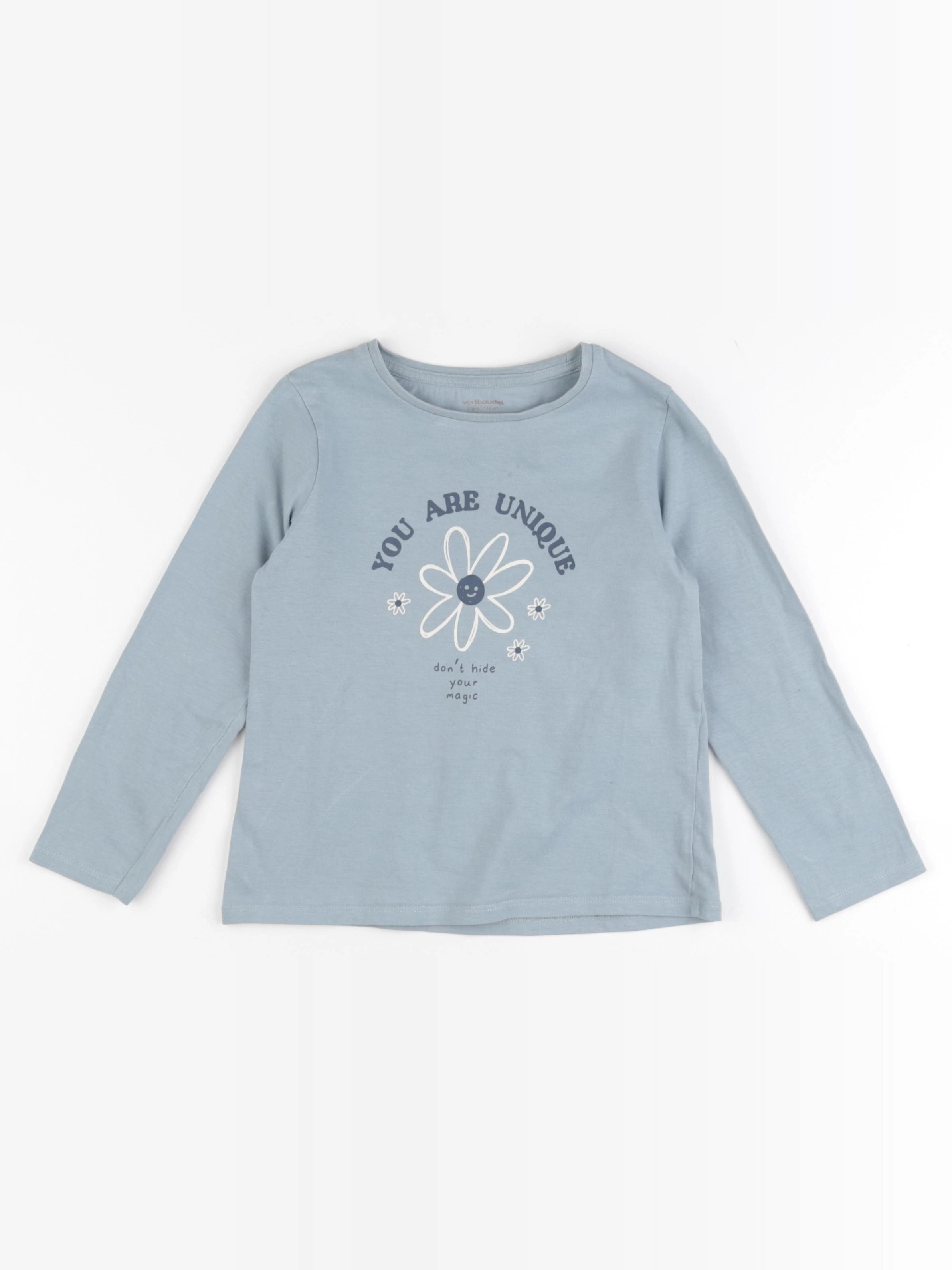 Vertbaudet - tee-shirt bleu - 6 ans