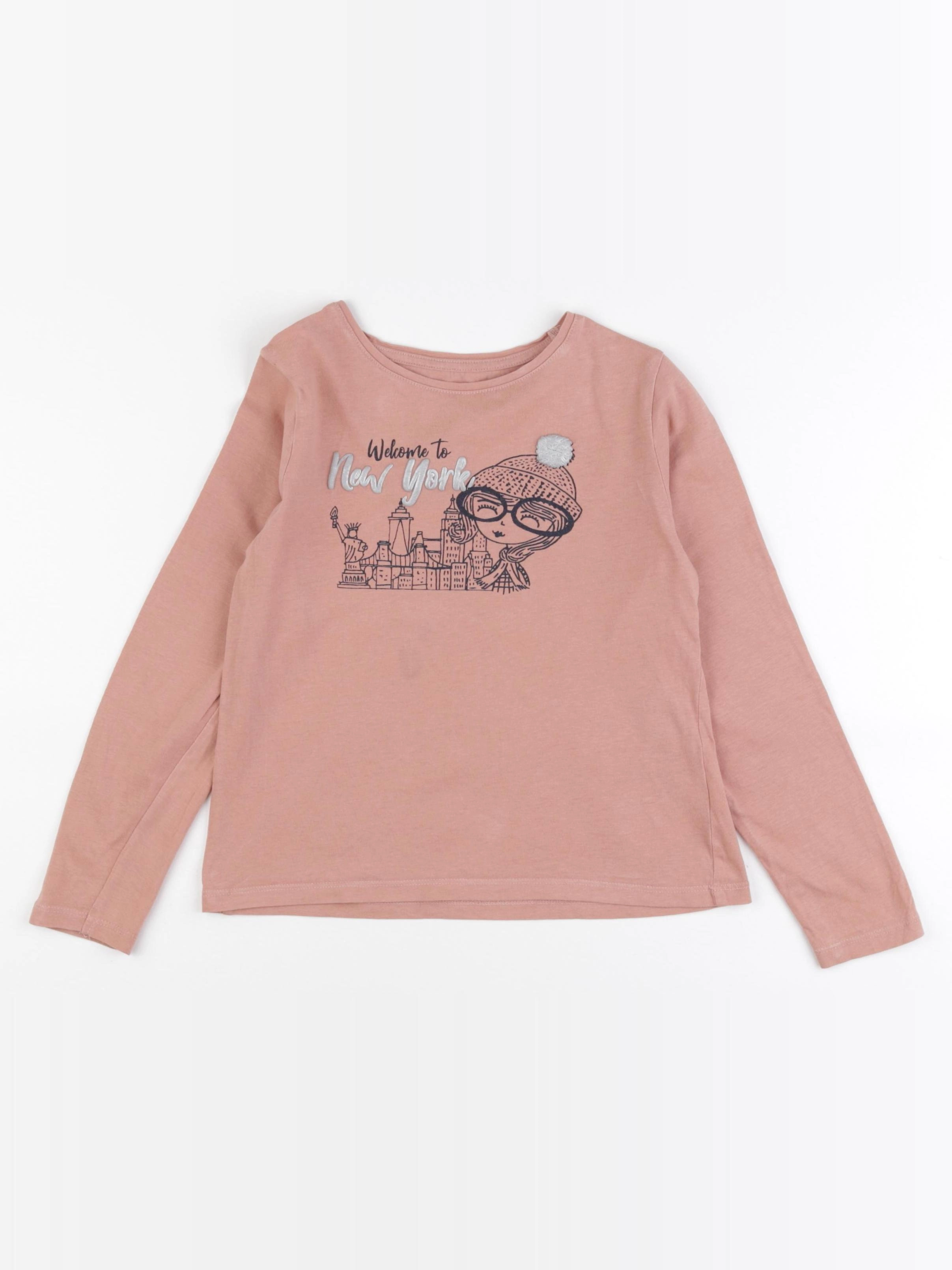 Vertbaudet - tee-shirt rose - 8 ans