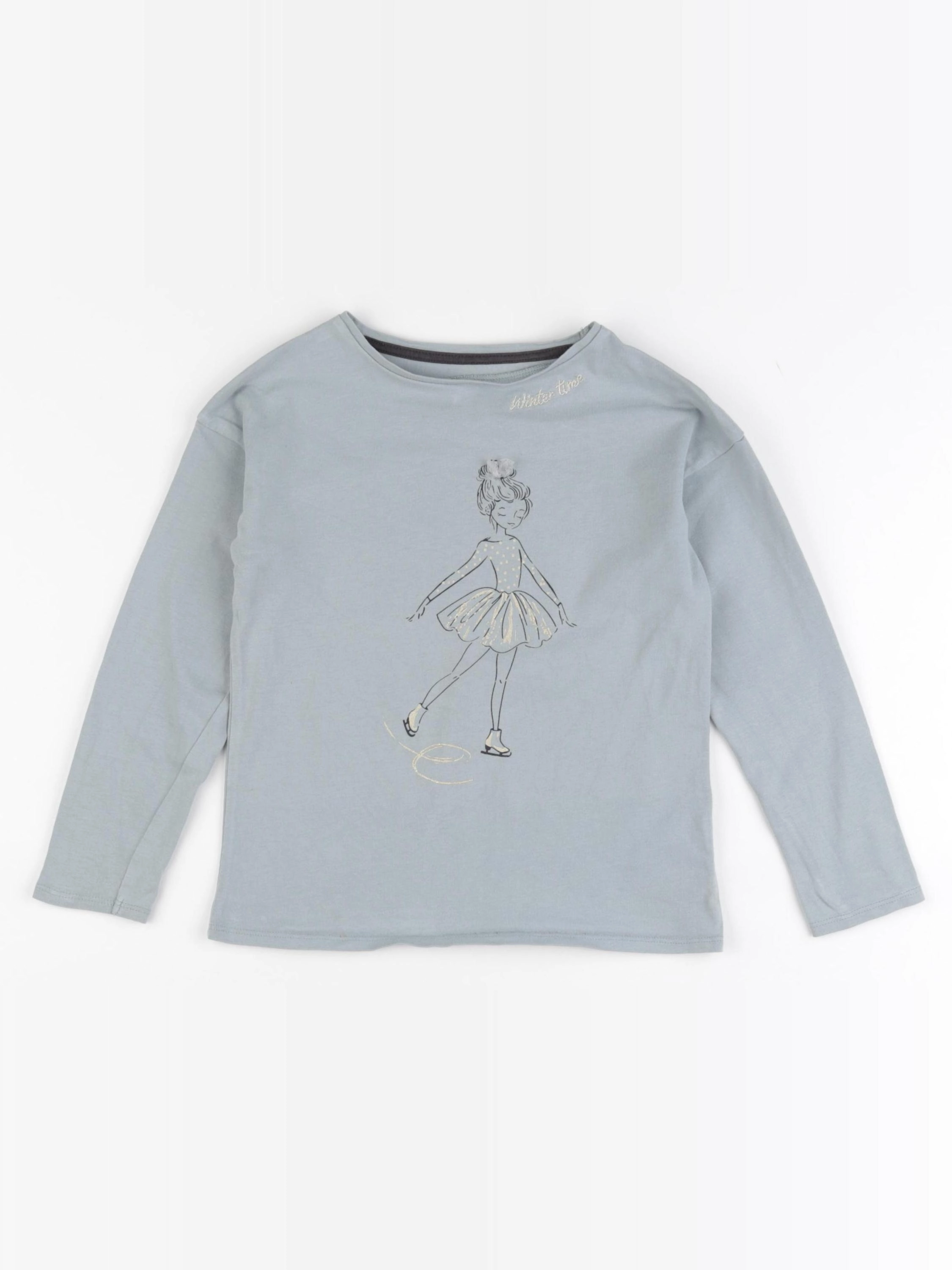 Vertbaudet - tee-shirt bleu - 6 ans