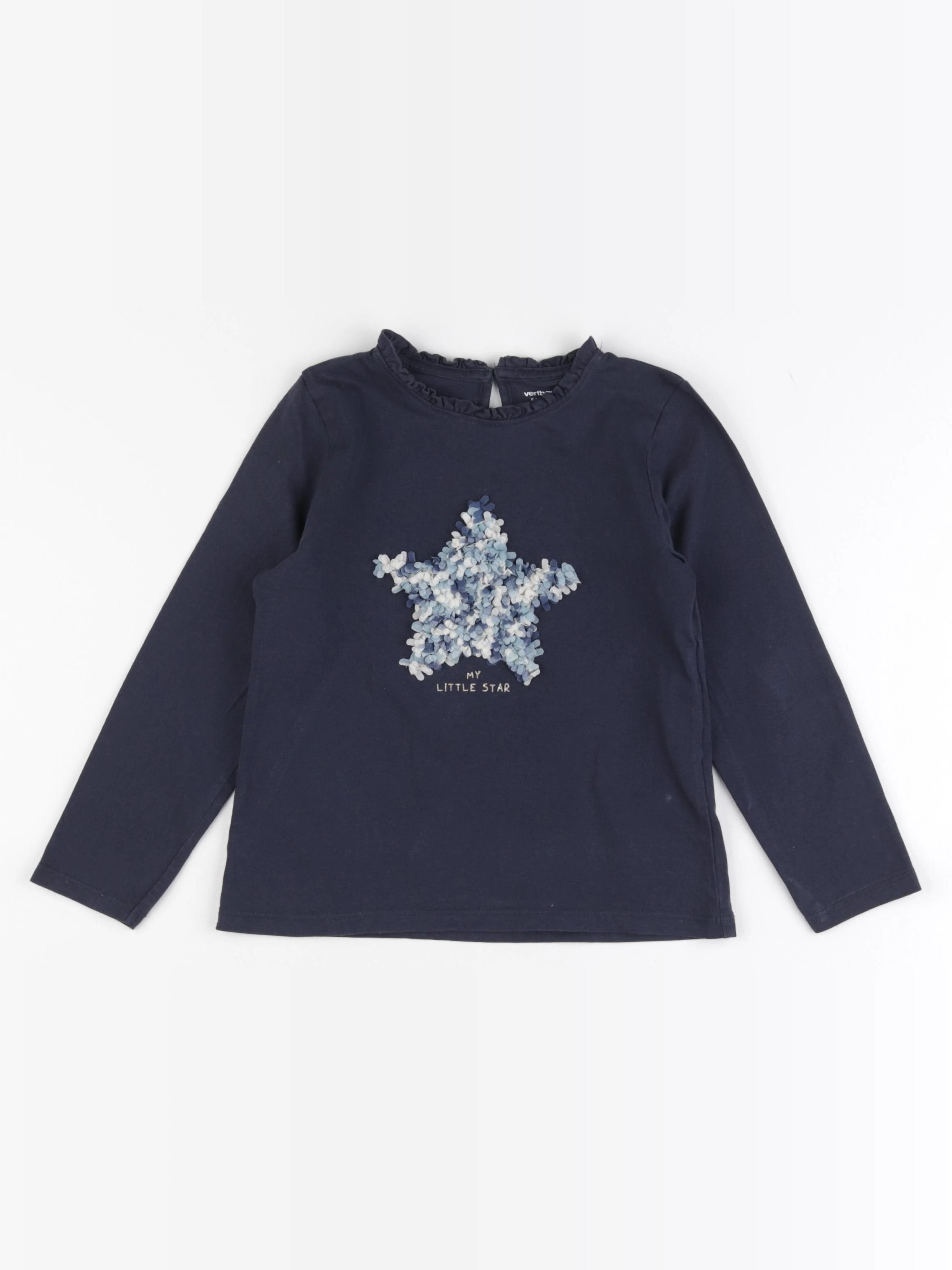 Vertbaudet - tee-shirt bleu - 6 ans