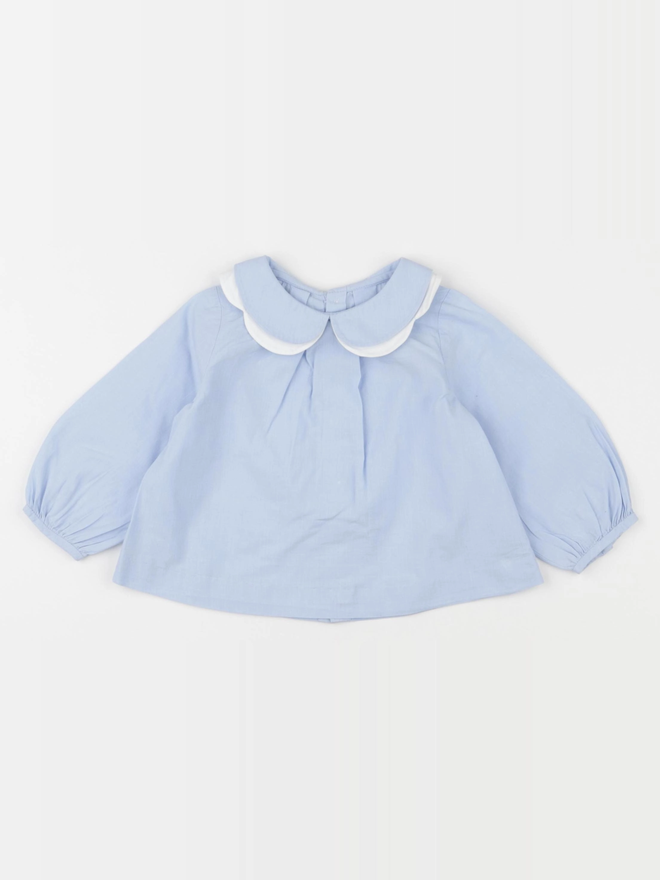 Jacadi - blouse bleu - 12 mois