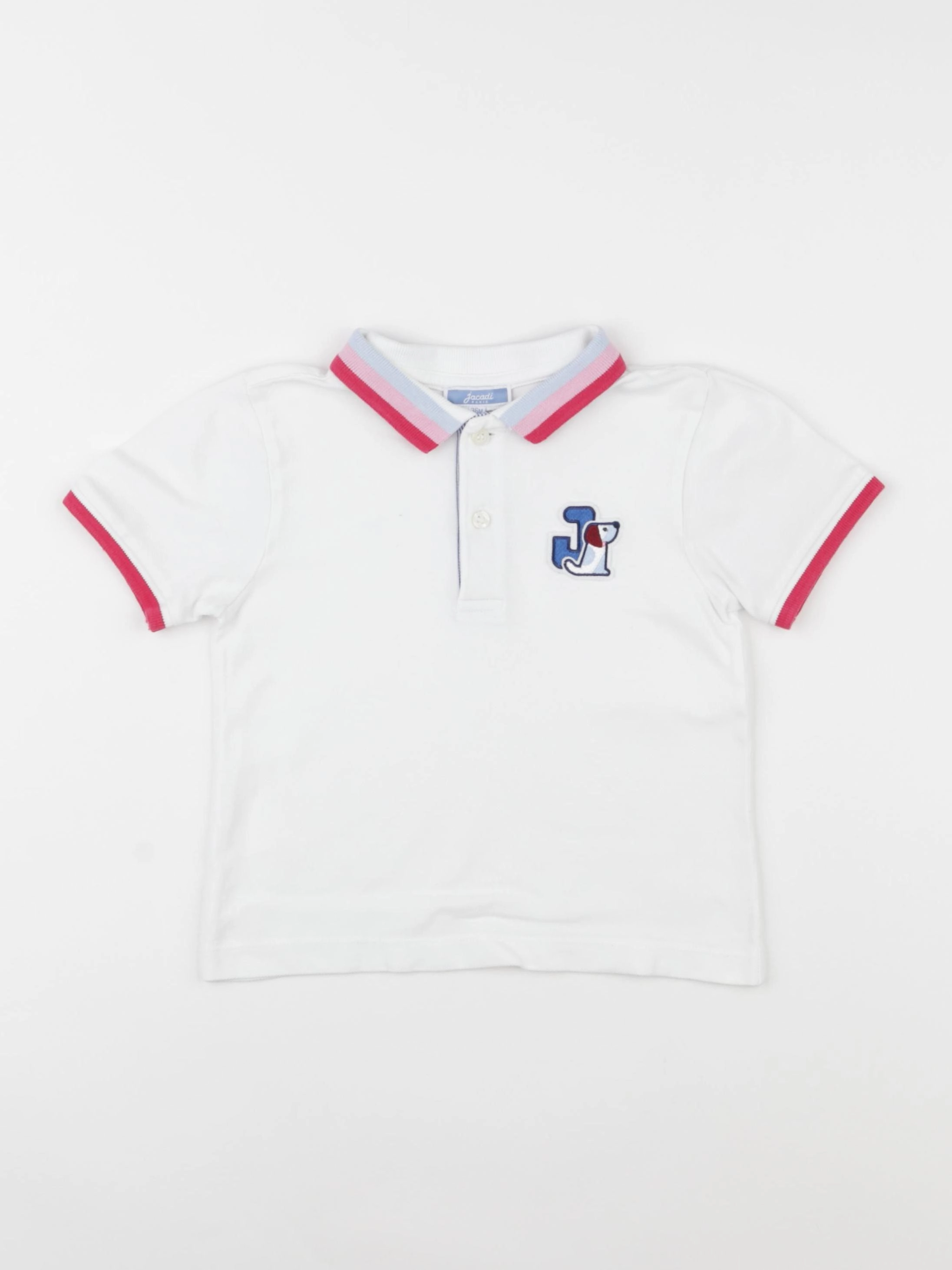 Jacadi - polo blanc - 36 mois