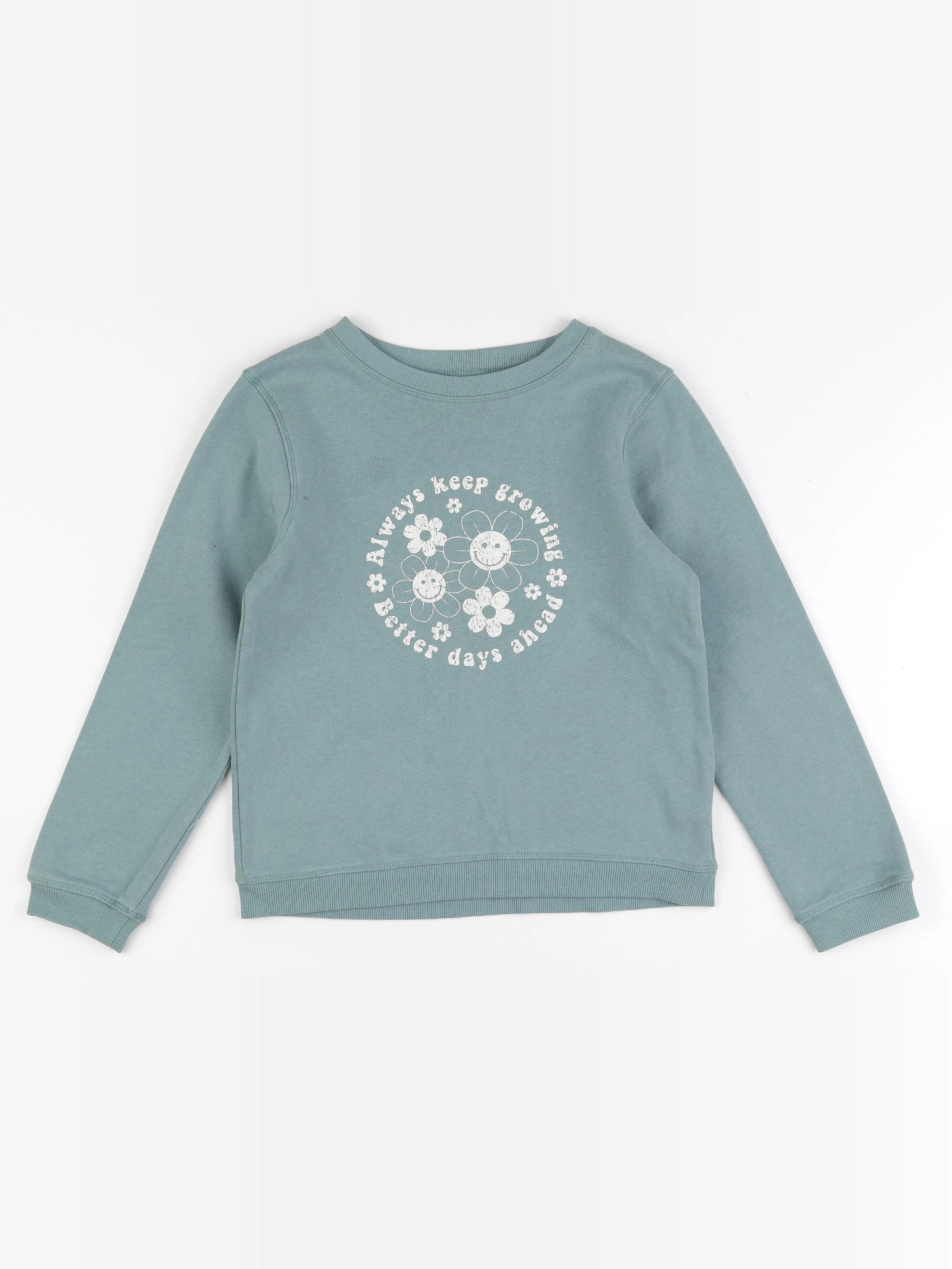 Vertbaudet - sweat bleu - 8 ans