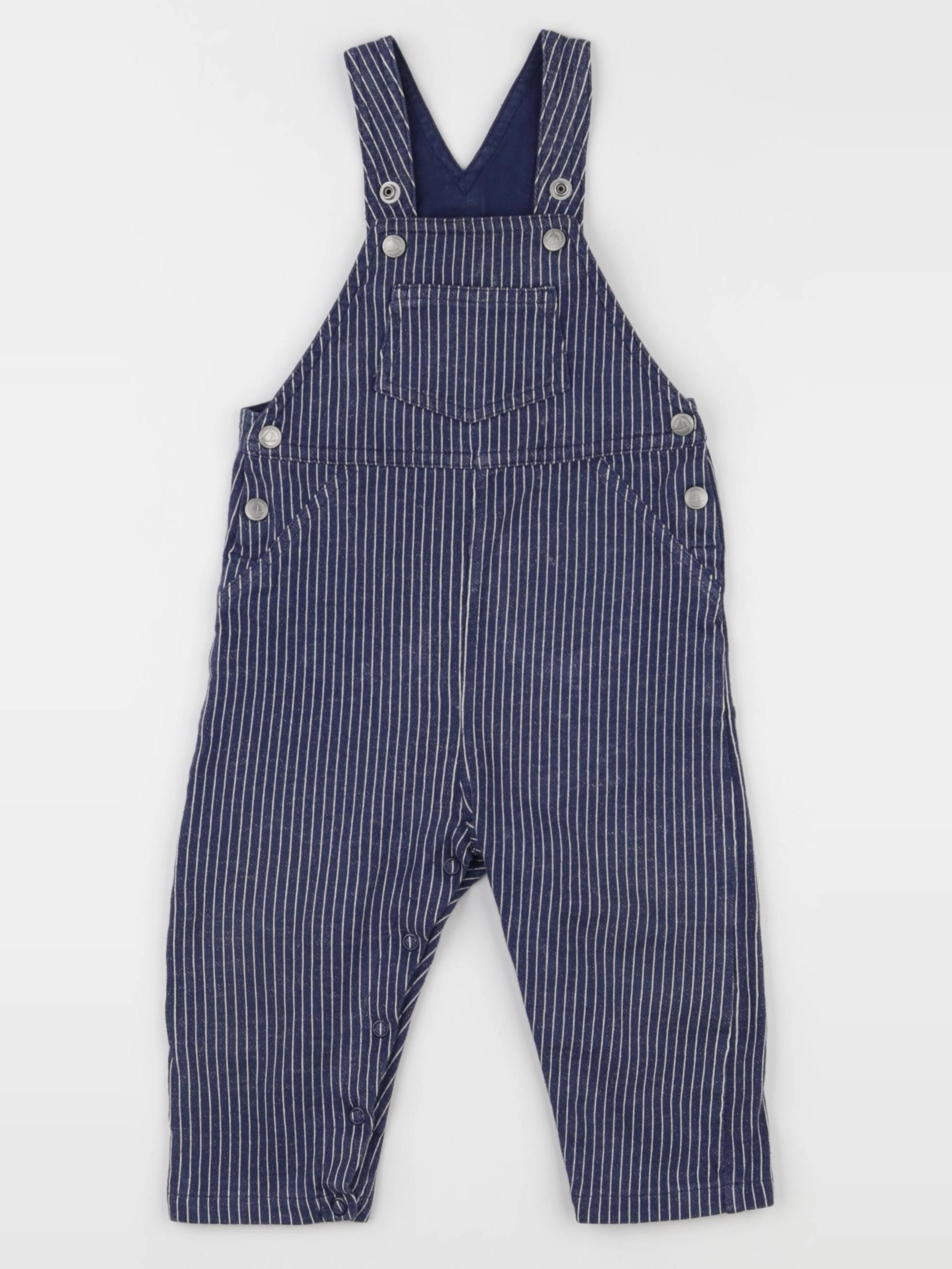 Petit Bateau - salopette bleu - 12 mois