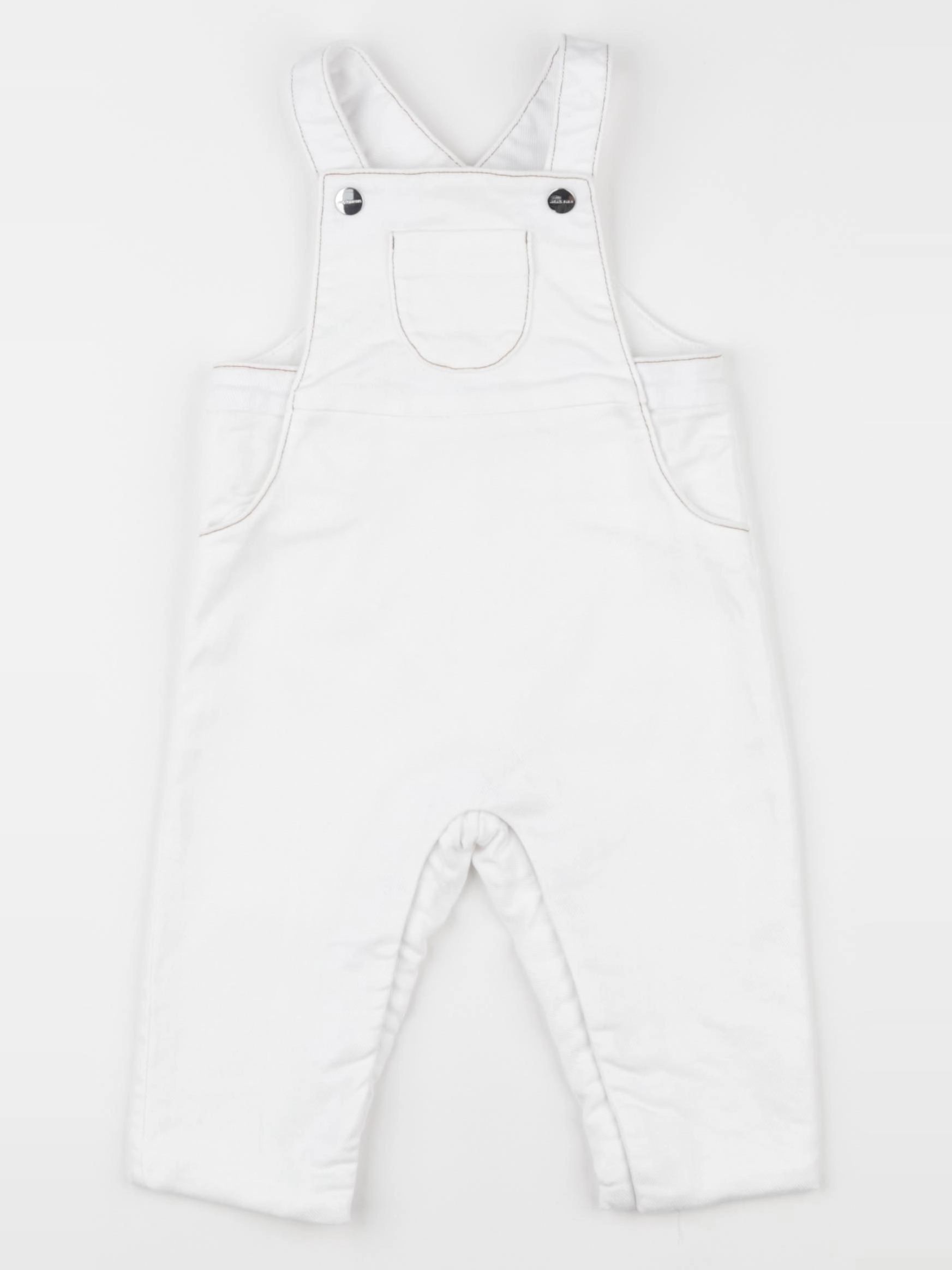 Jacadi - salopette blanc - 6 mois
