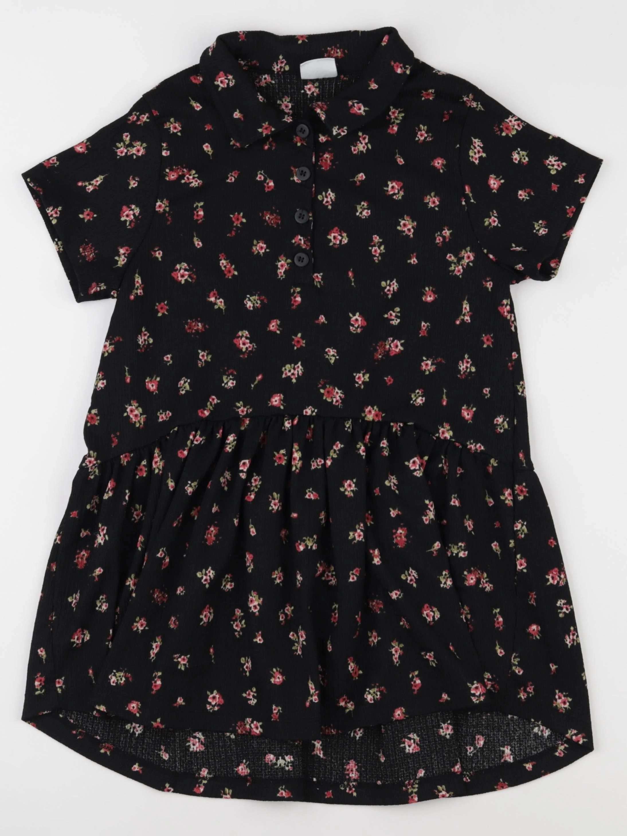 Zara - robe noir, rouge - 7 ans