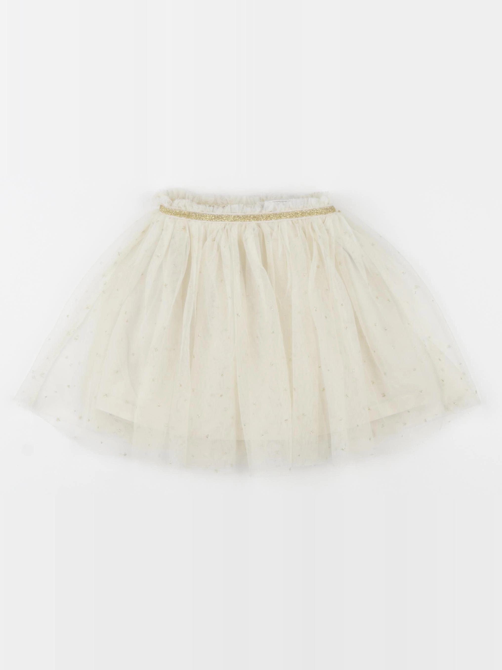 H&M - jupe or, beige - 12/18 mois