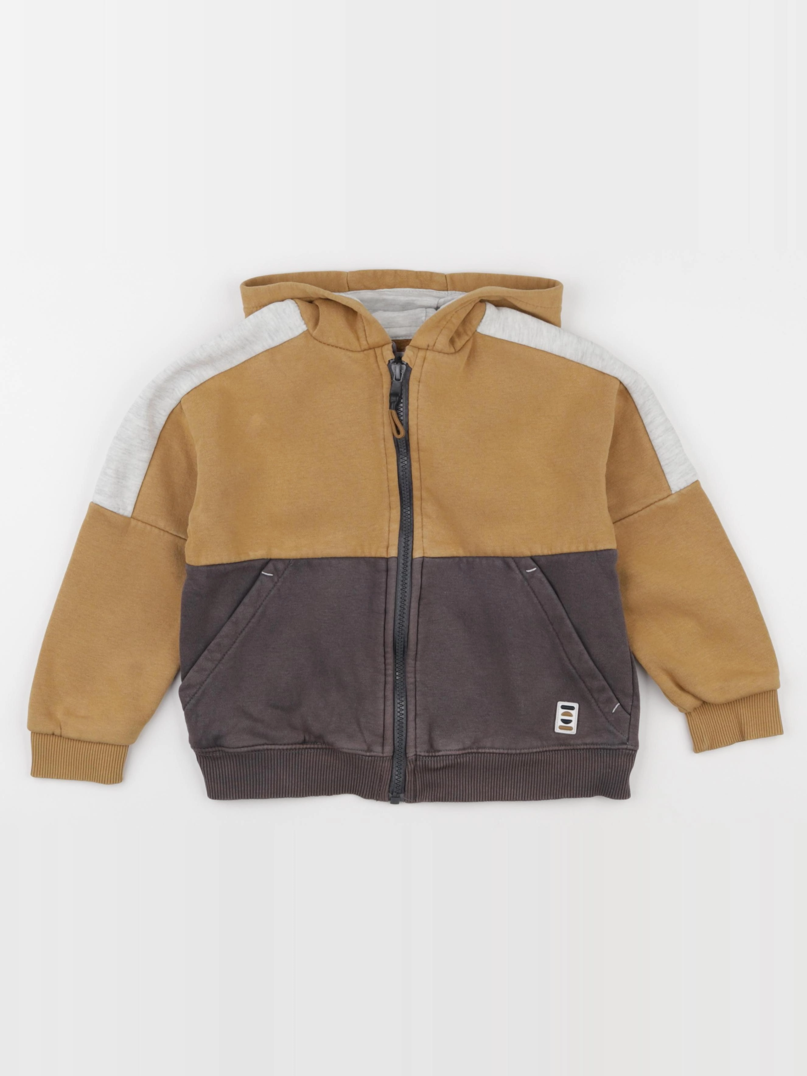 Vertbaudet - sweat marron - 6 ans
