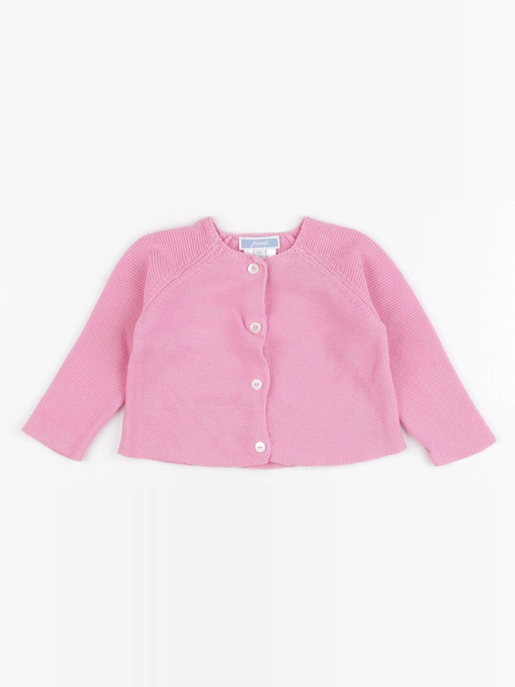 Jacadi - gilet rose - 6 mois