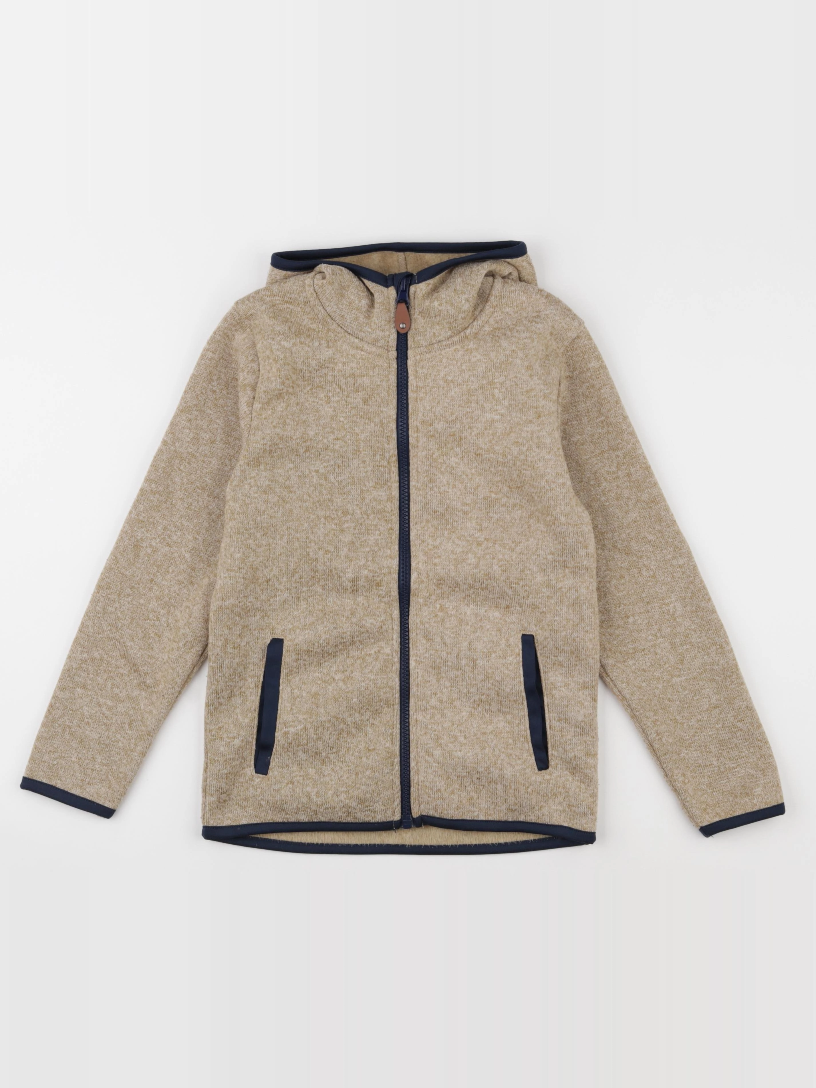 H&M - polaire beige, jaune - 6/7 ans