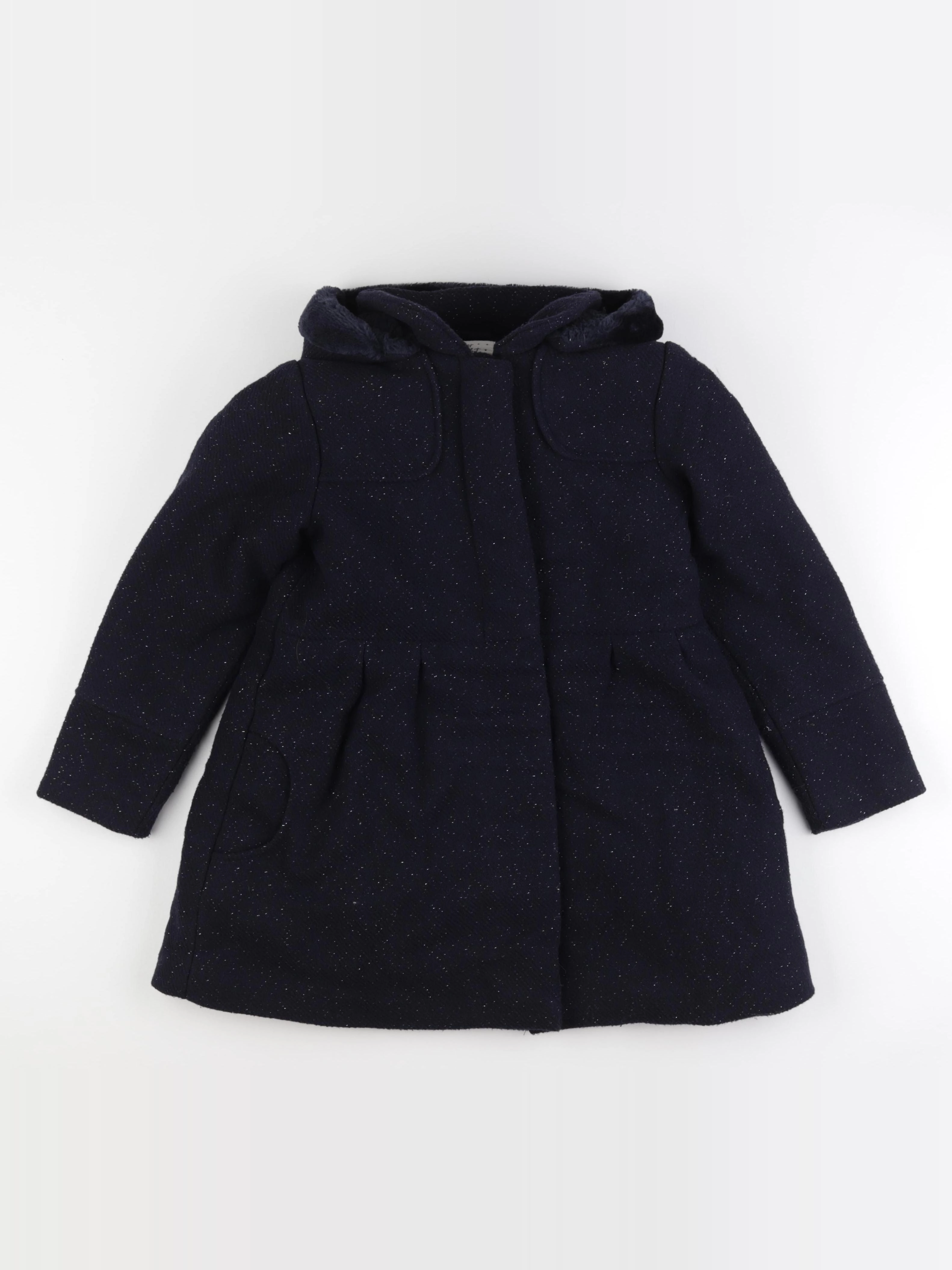 Vertbaudet - manteau bleu - 10 ans